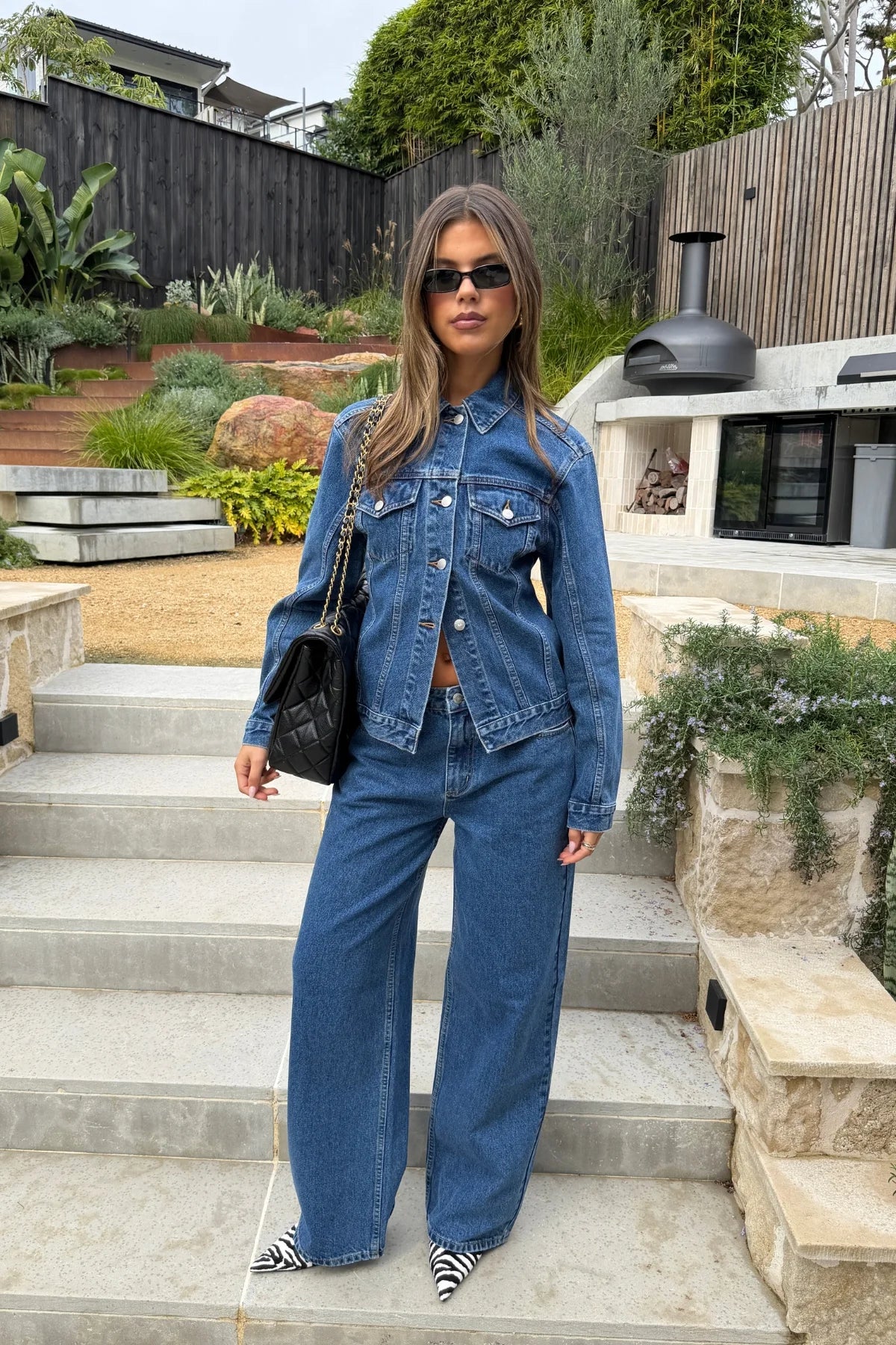 Ella Squire Relaxed Baggy Jean Indigo - Image 2
