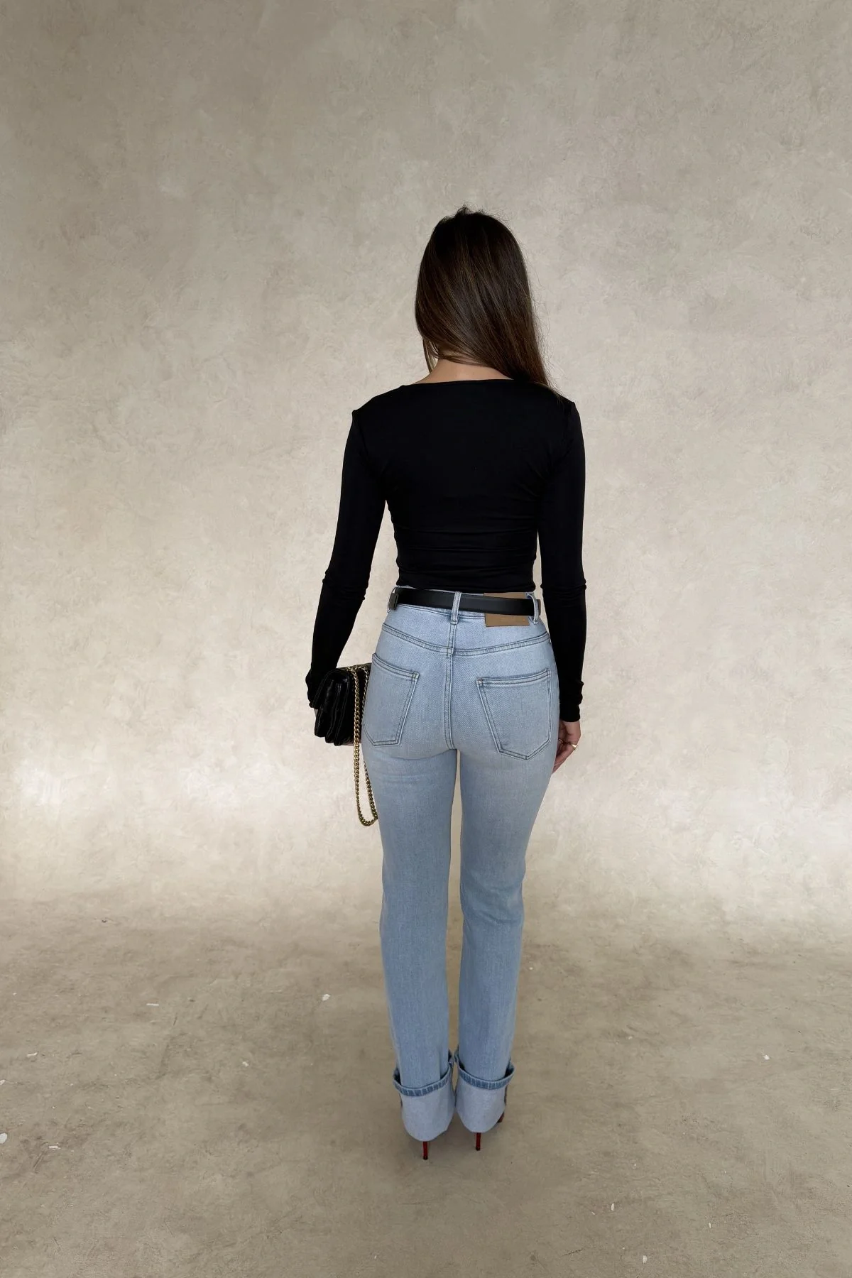 Haley Long Sleeve Top Black - Image 6
