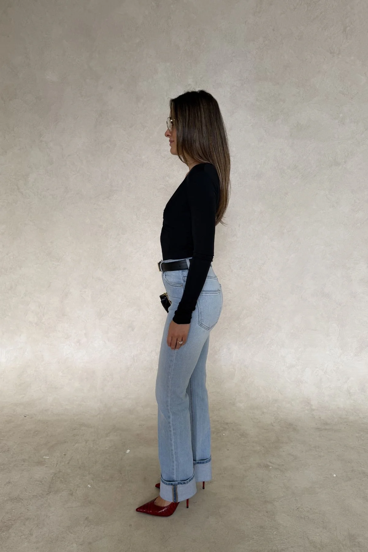 Haley Long Sleeve Top Black - Image 8