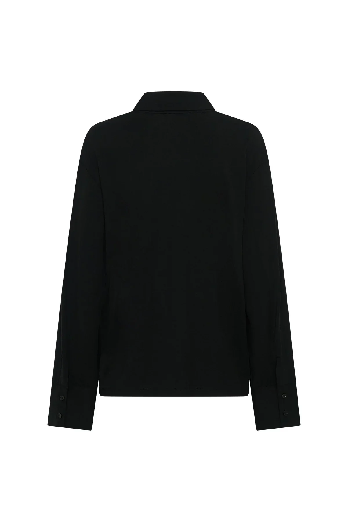 Hunter Long Sleeve Polo Top Black - Image 7