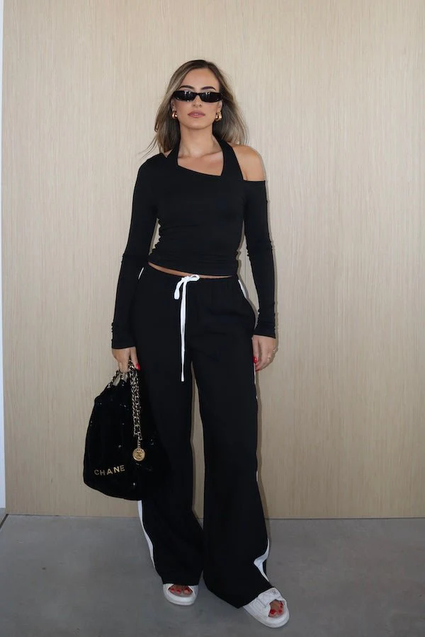 Issy Long Sleeve Top Black - Image 6