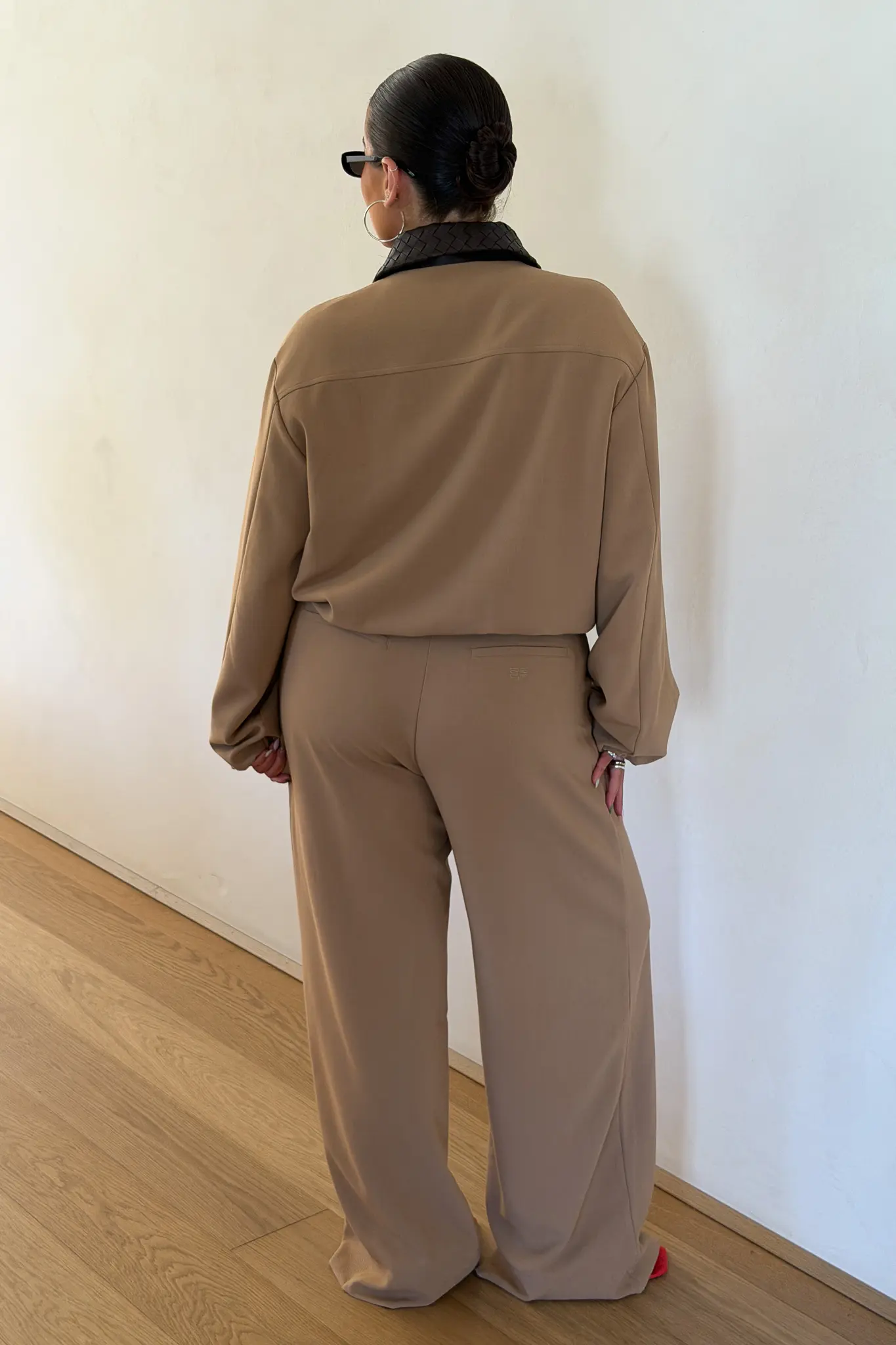 Jaz Braided Collar Jacket Tan/Choc - Image 9