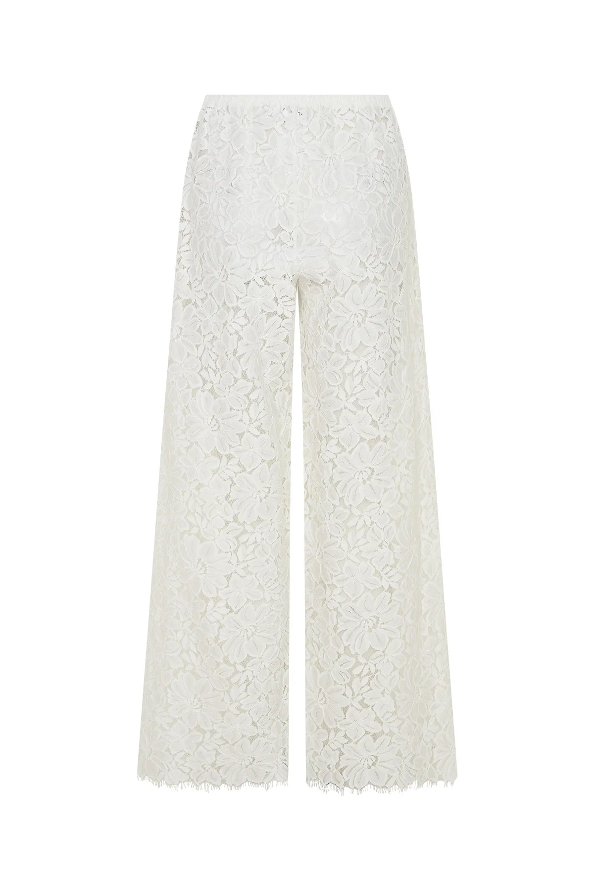 Jaz Hand Lace Elastic Pant White - Image 11