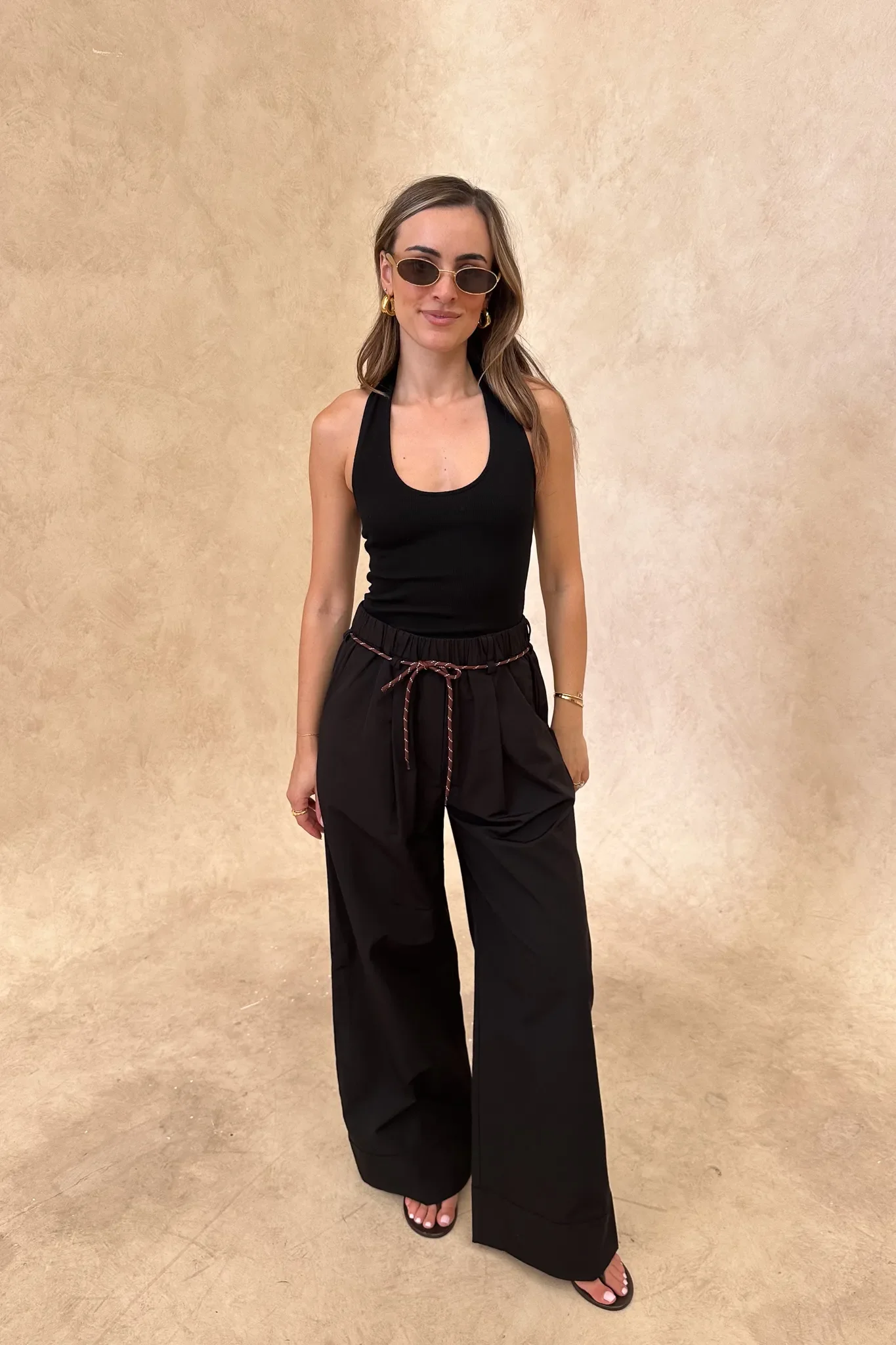 Bella Halter Tank Black - Image 3
