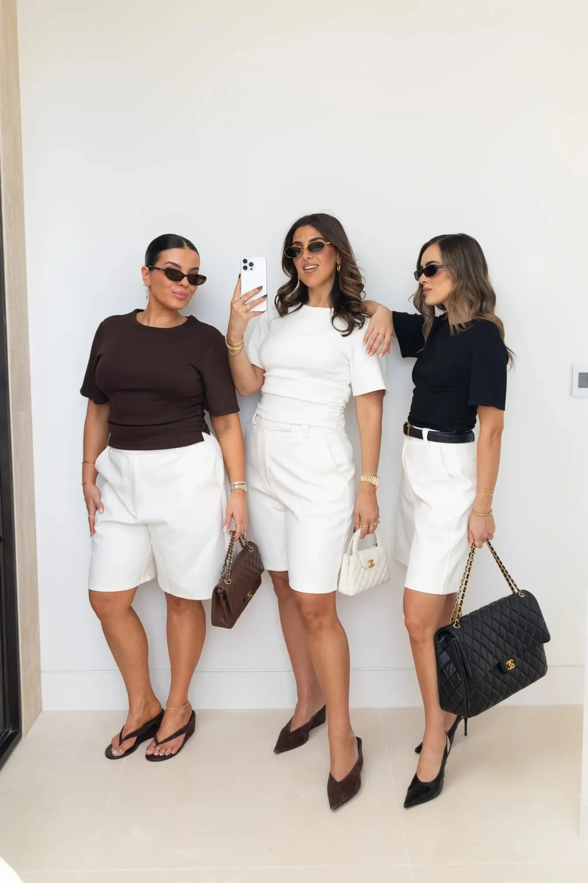 Jaz Hand Ruched Tee White - Image 8