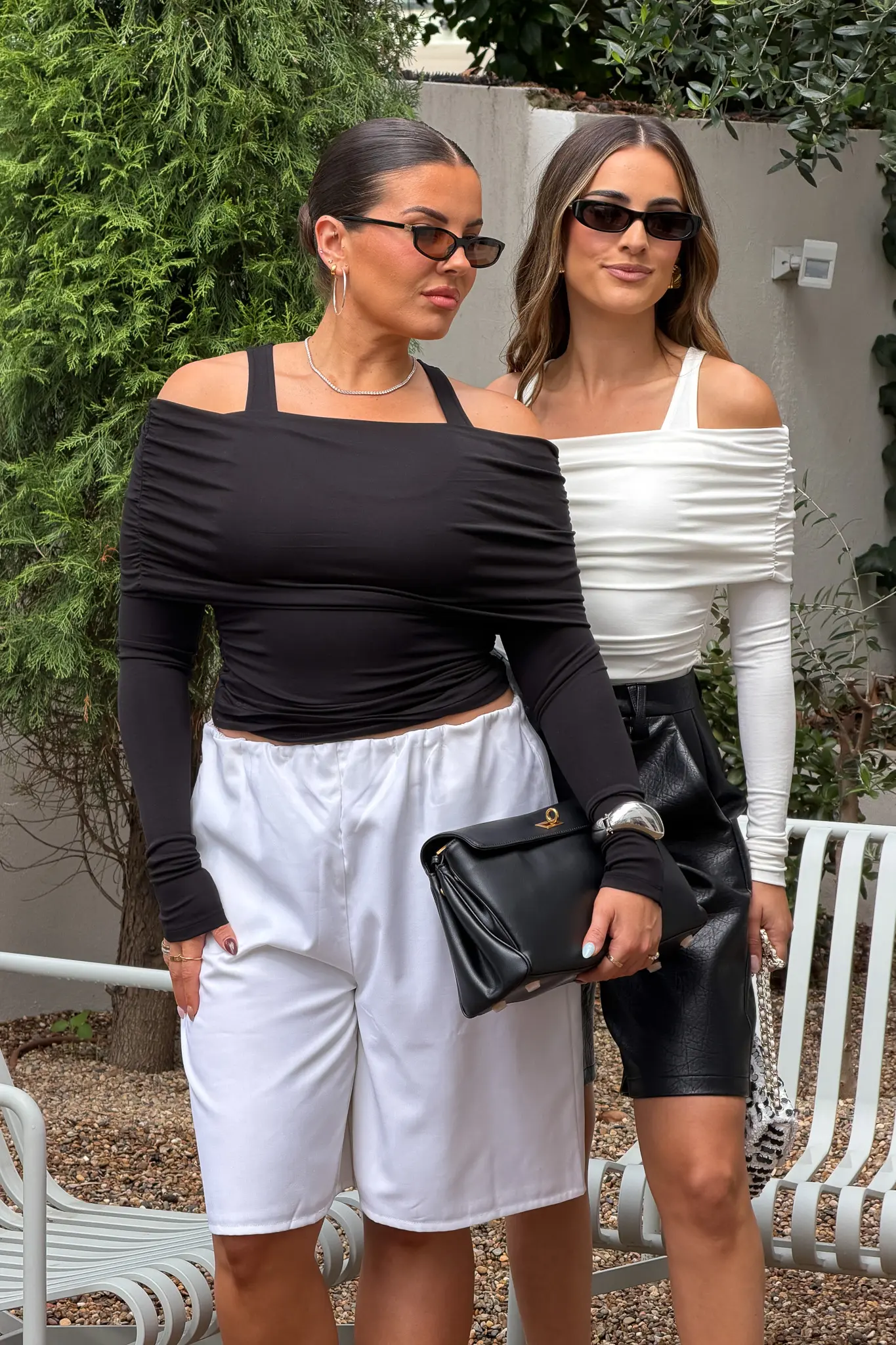 Jaz Layered Long Sleeve Top White - Image 6