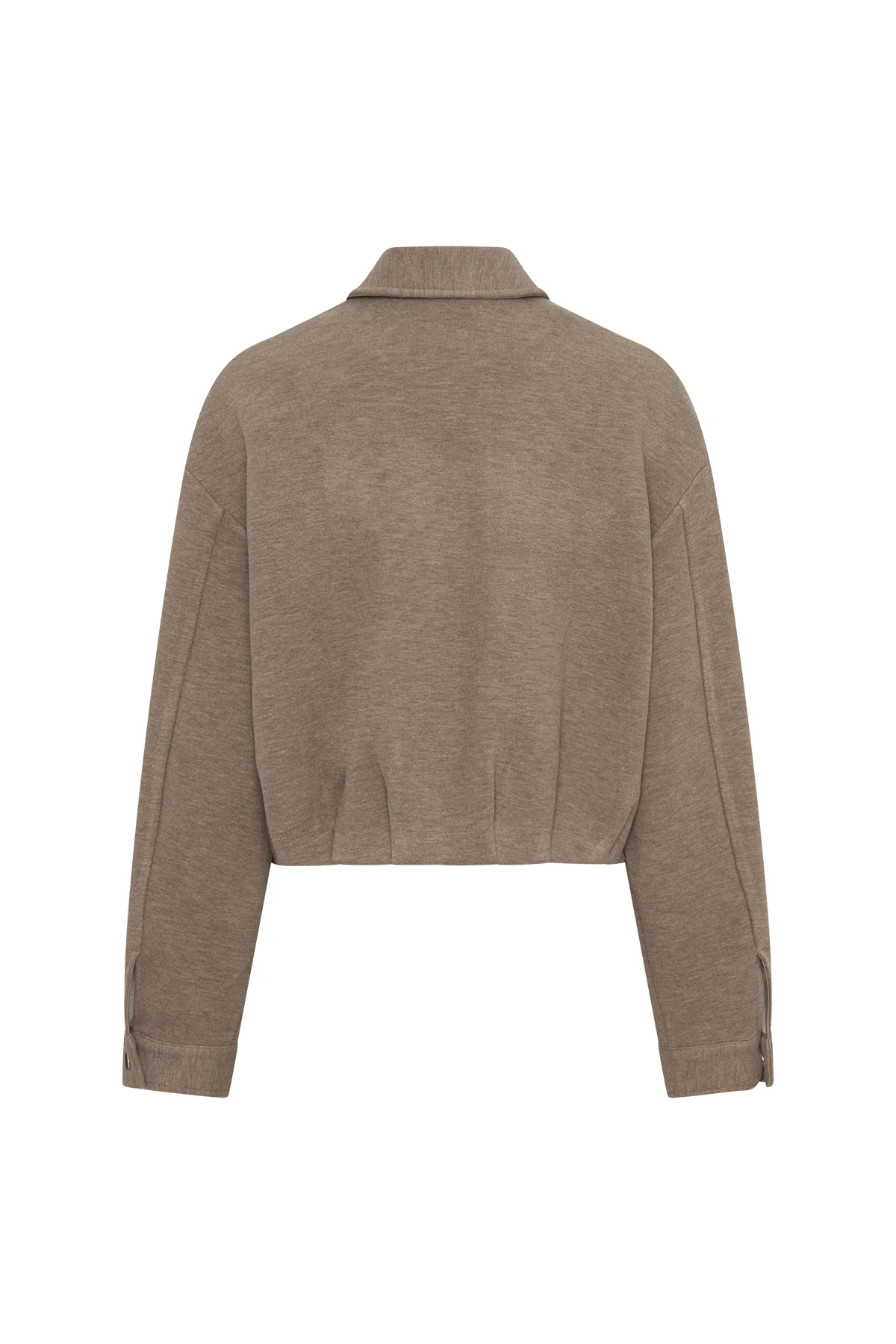 Jaz Lounge Bomber Jacket Oat Marle - Image 11