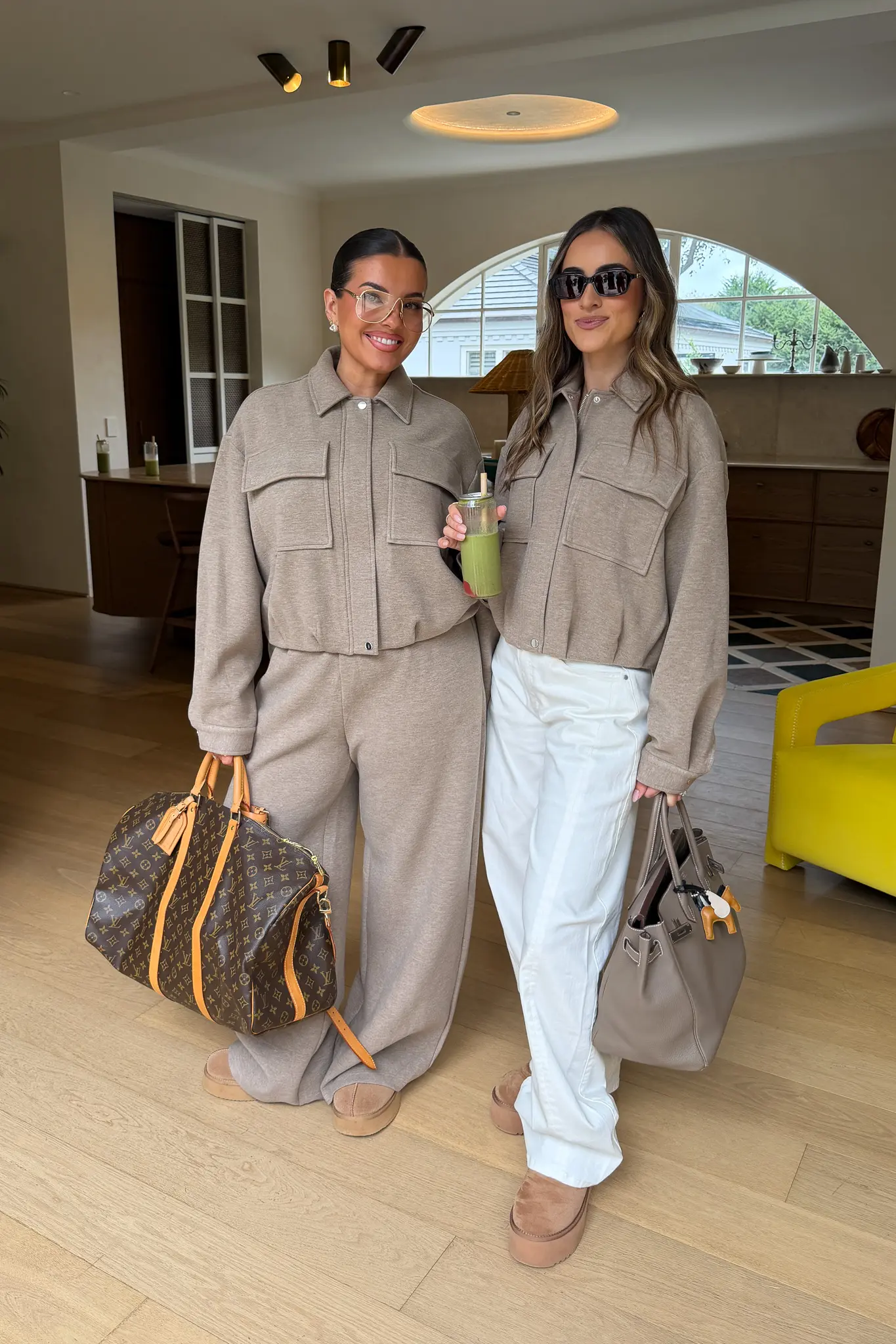 Jaz Lounge Bomber Jacket Oat Marle - Image 9