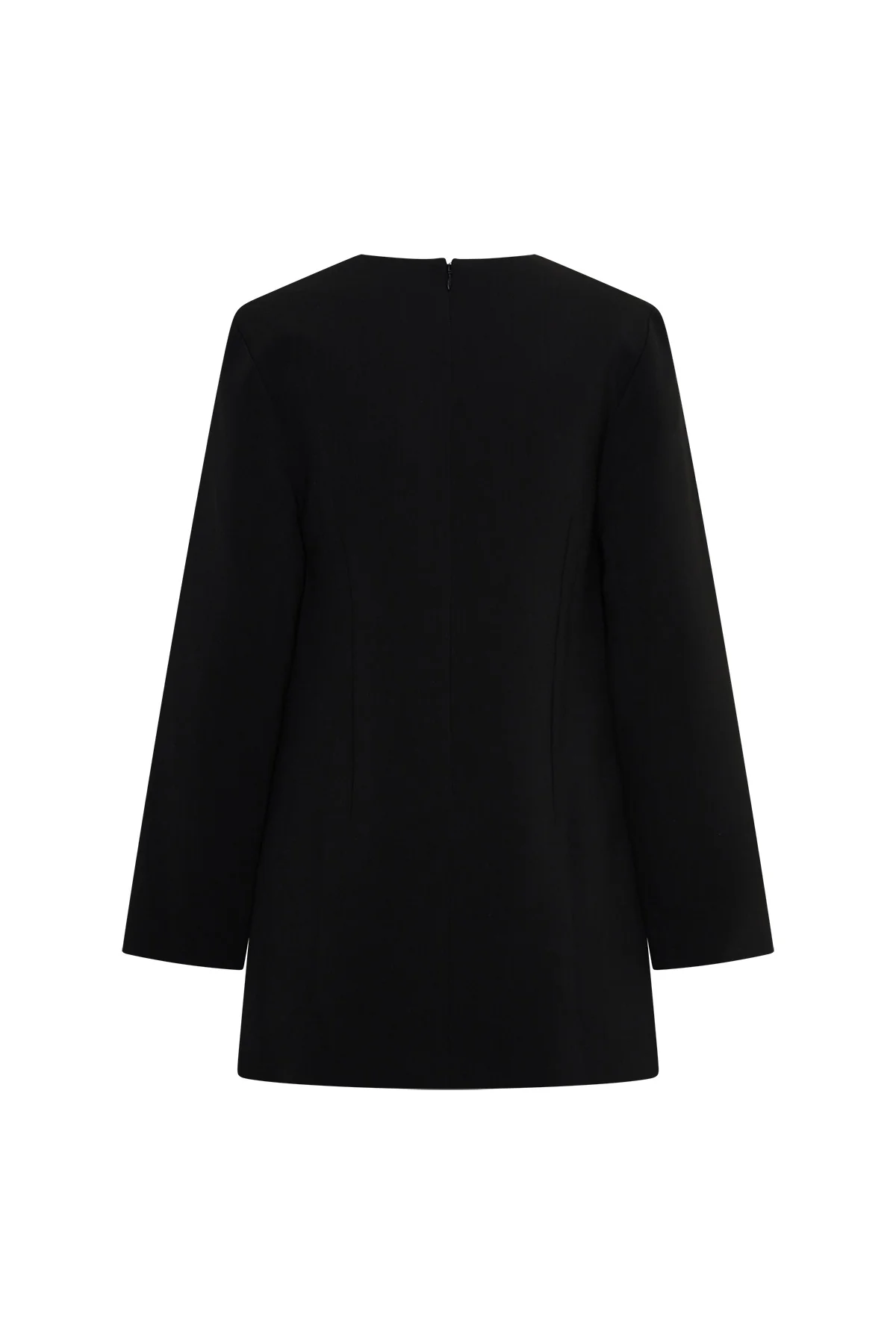 Jaz Suiting Long Sleeve Mini Dress Black - Image 8