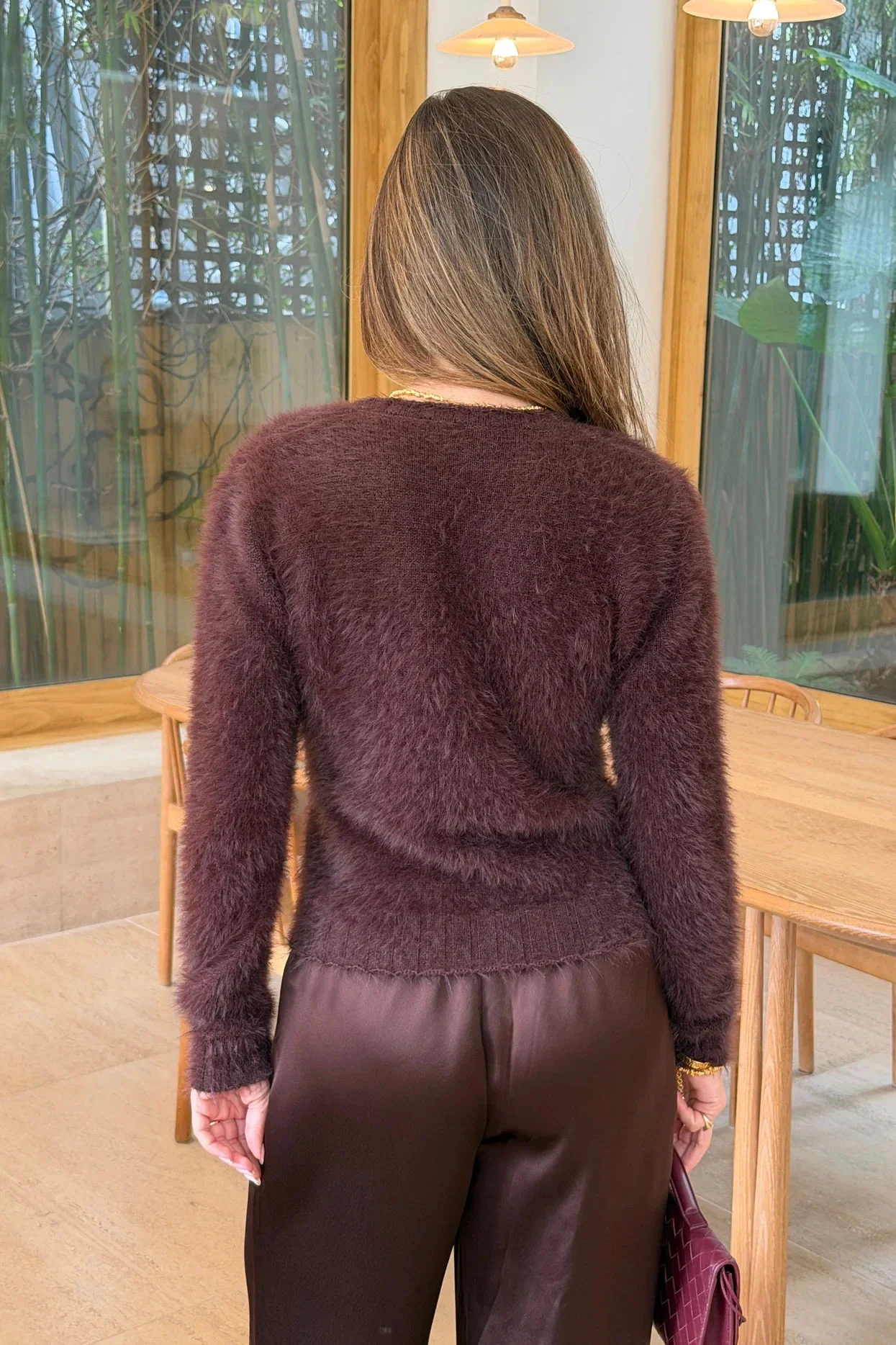 Kai Cardigan Chocolate - Image 6