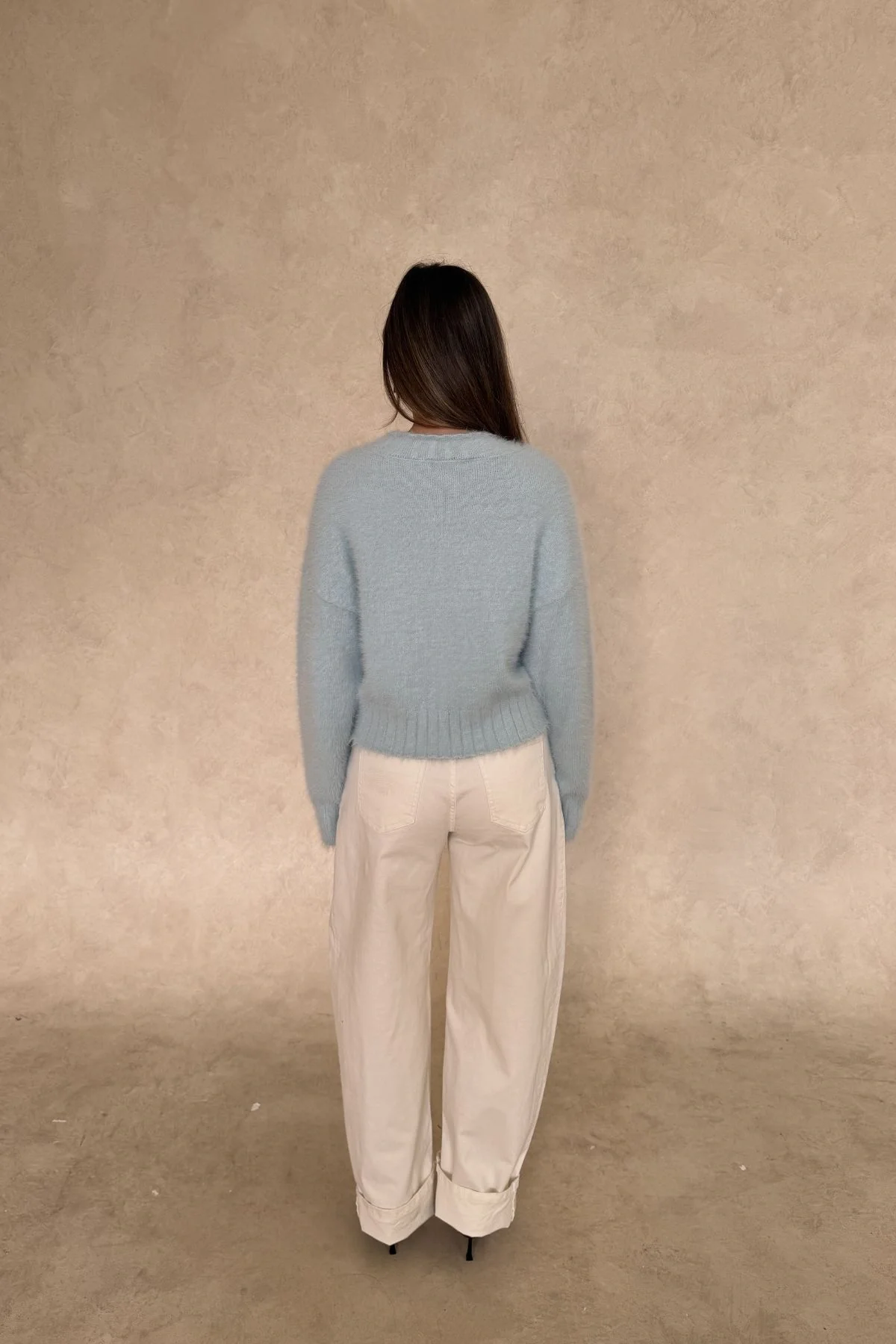 Kaia Crew Neck Sweater Blue - Image 7