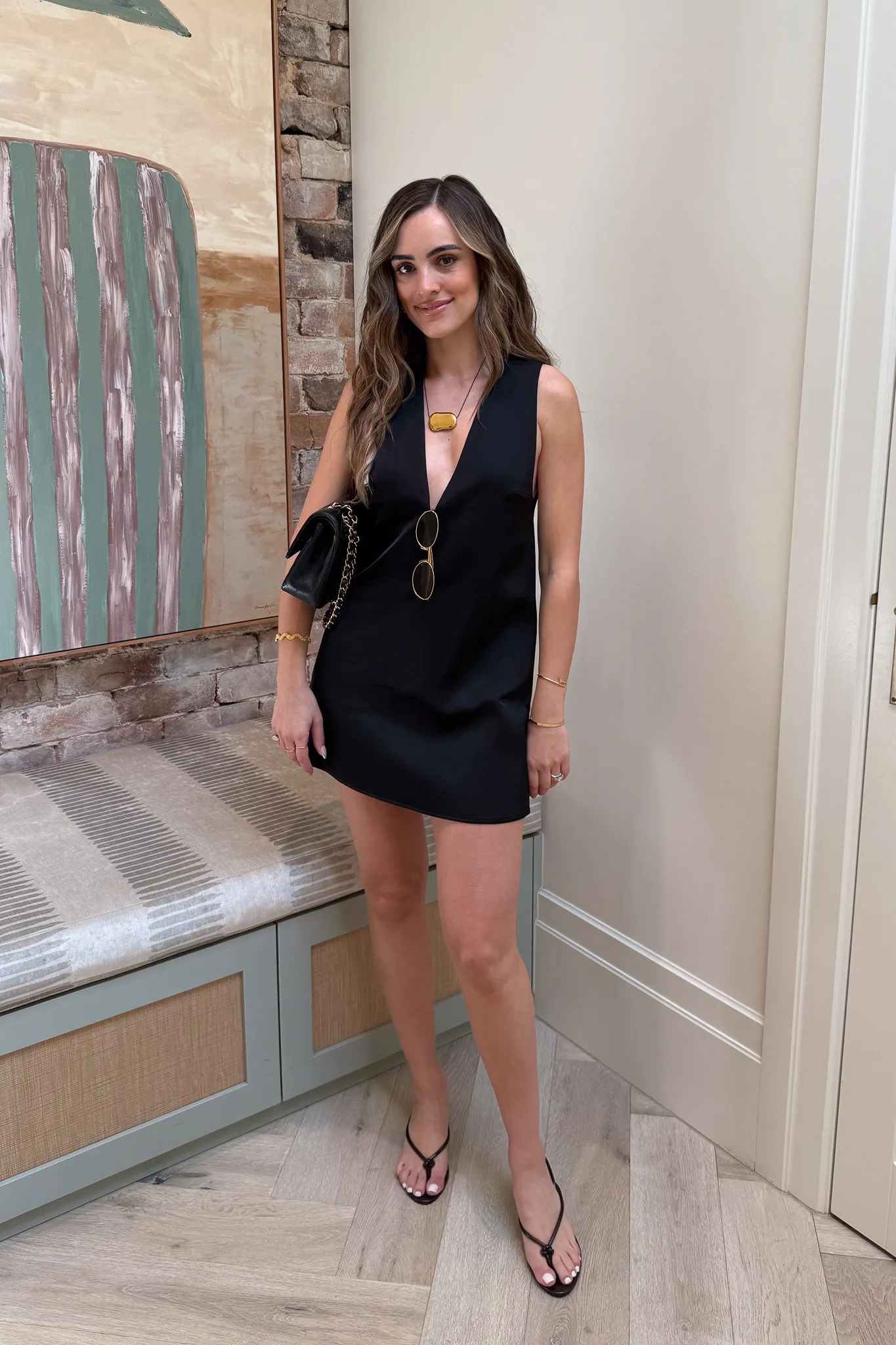 Kayla Mini Dress Black - Image 7