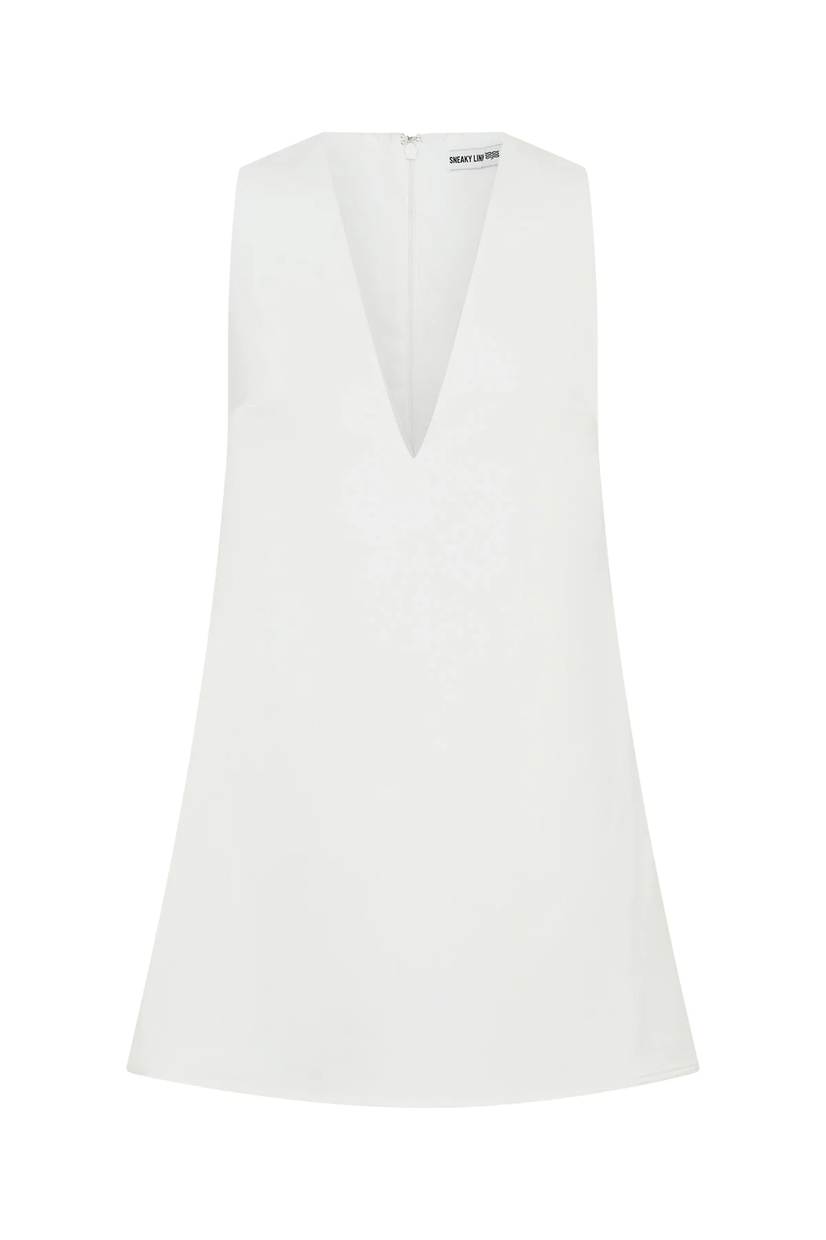 Kayla Mini Dress White - Image 3