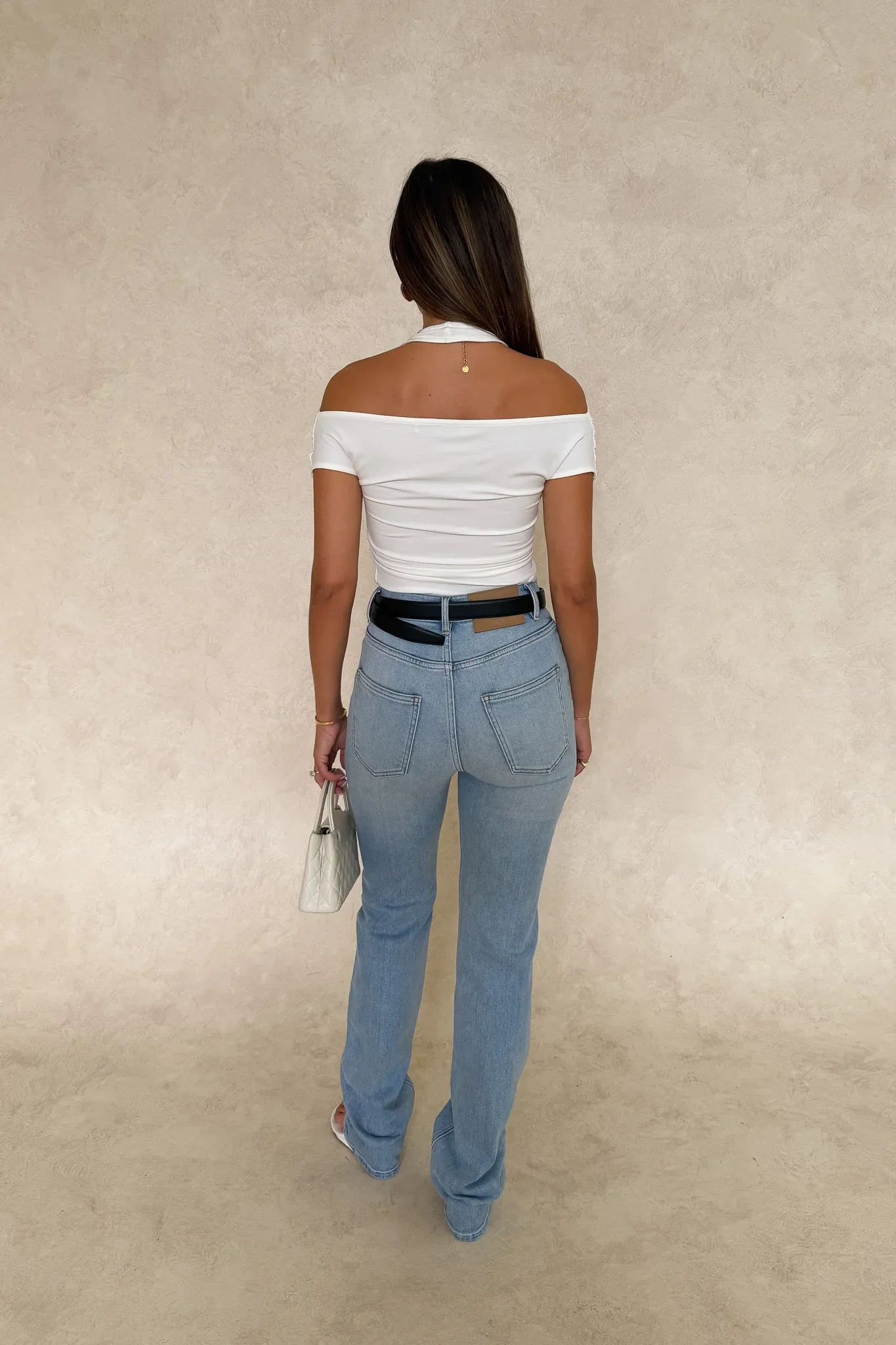 Rachel Off Shoulder Top White - Image 5