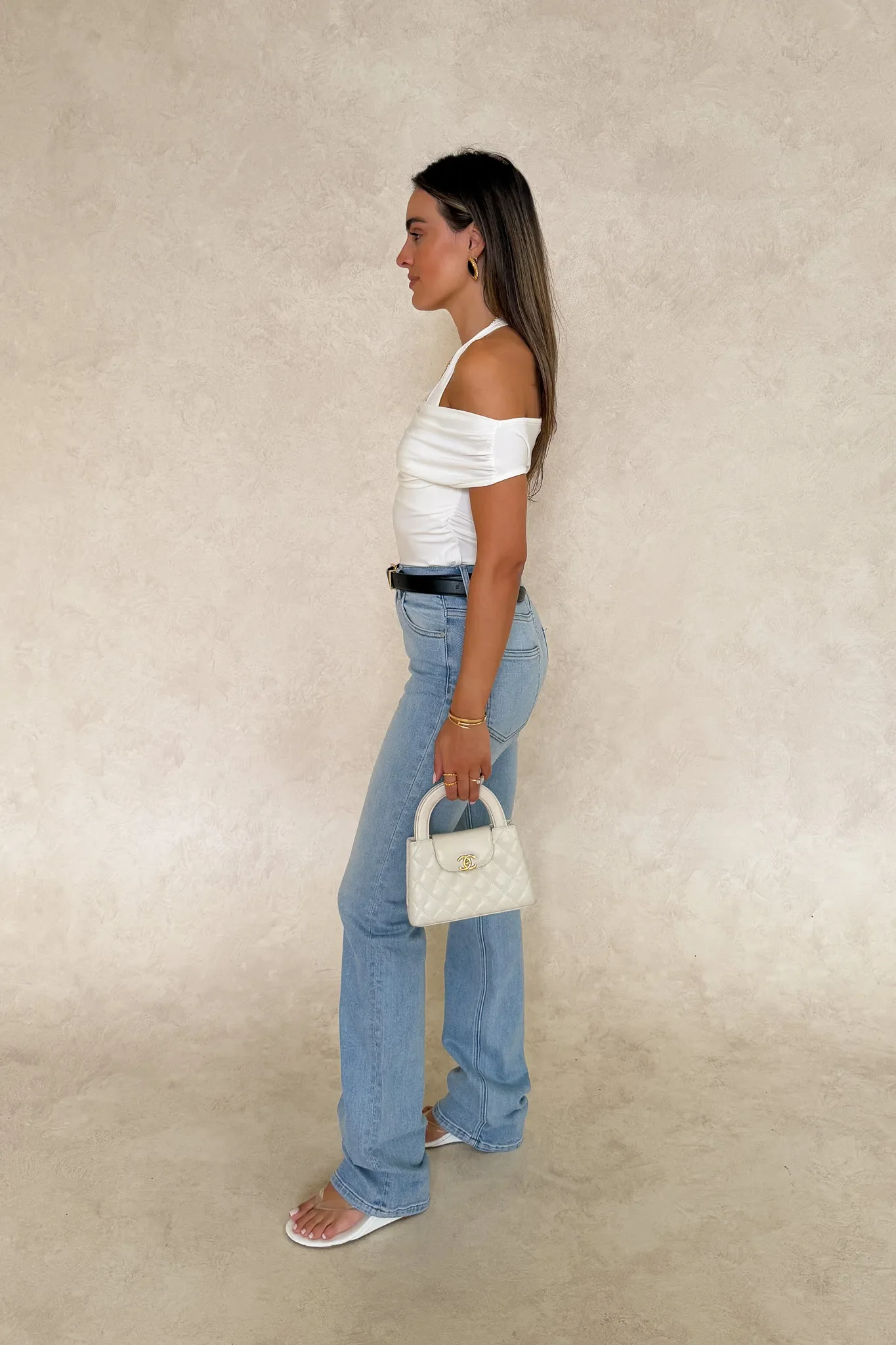 Rachel Off Shoulder Top White - Image 6