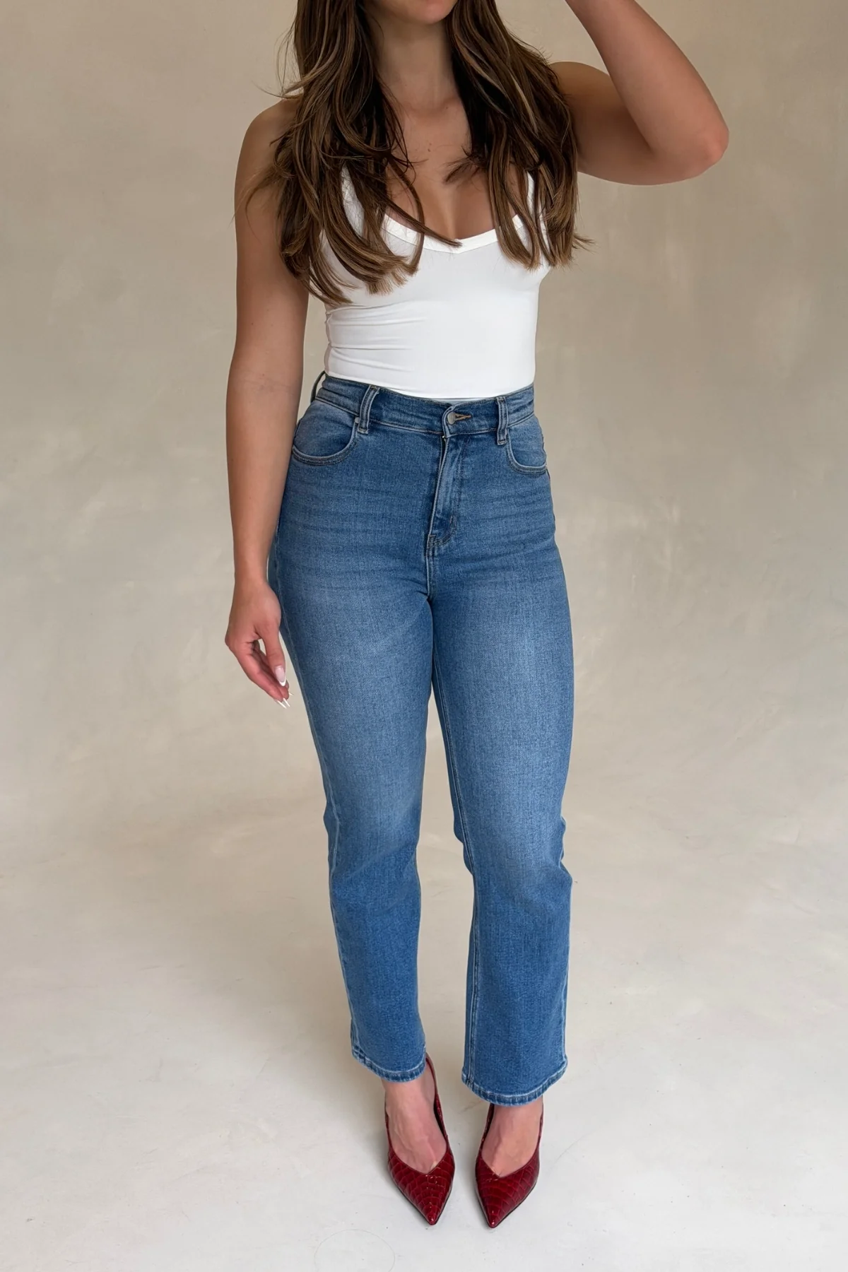 Kennedy Crop Jean Indigo - Image 6