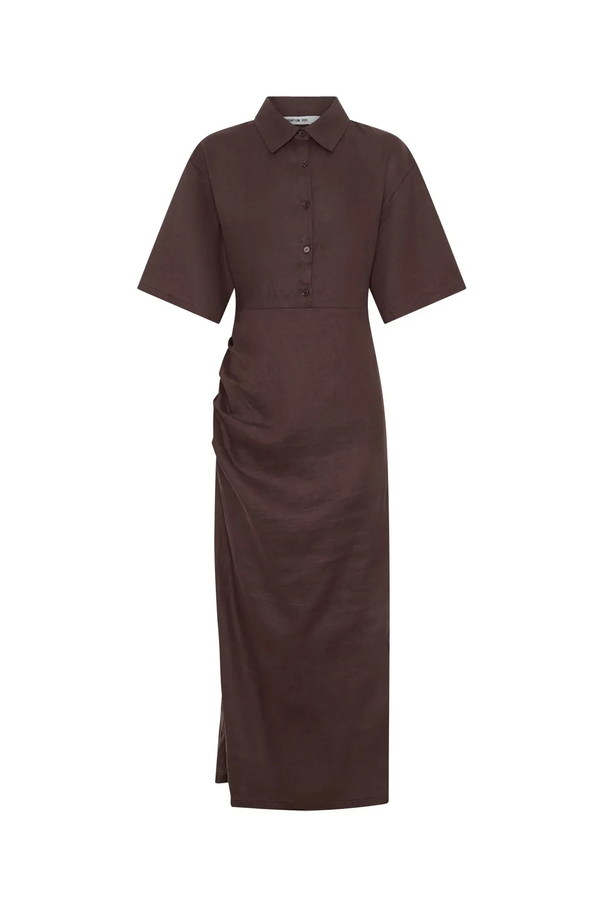Lefka Midi Dress Chocolate - Image 7