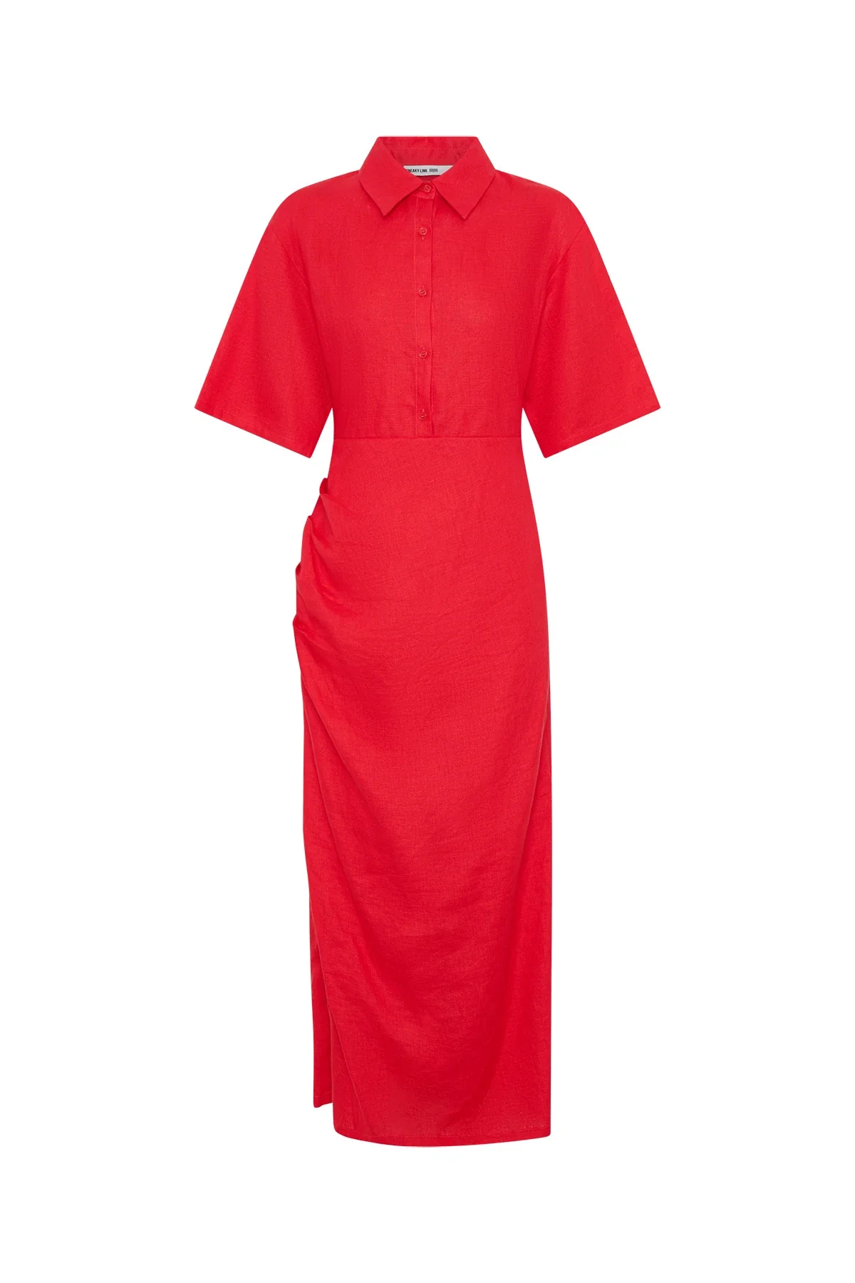 Lefka Midi Dress Red - Image 5