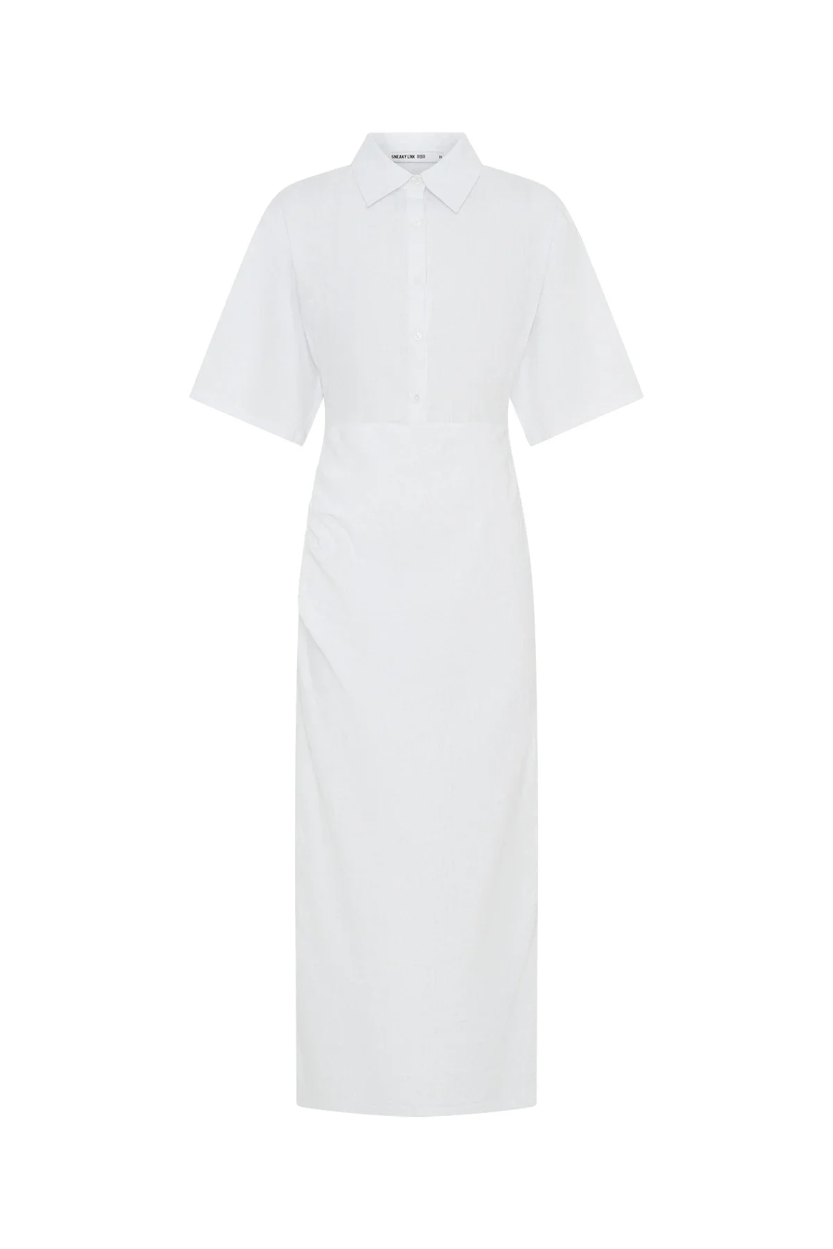 Lefka Midi Dress White - Image 4