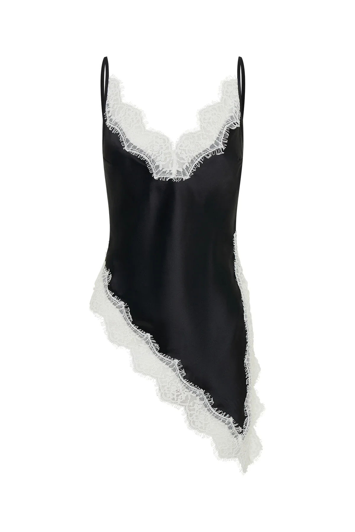 Lilah Lace Trim Top Black - Image 3