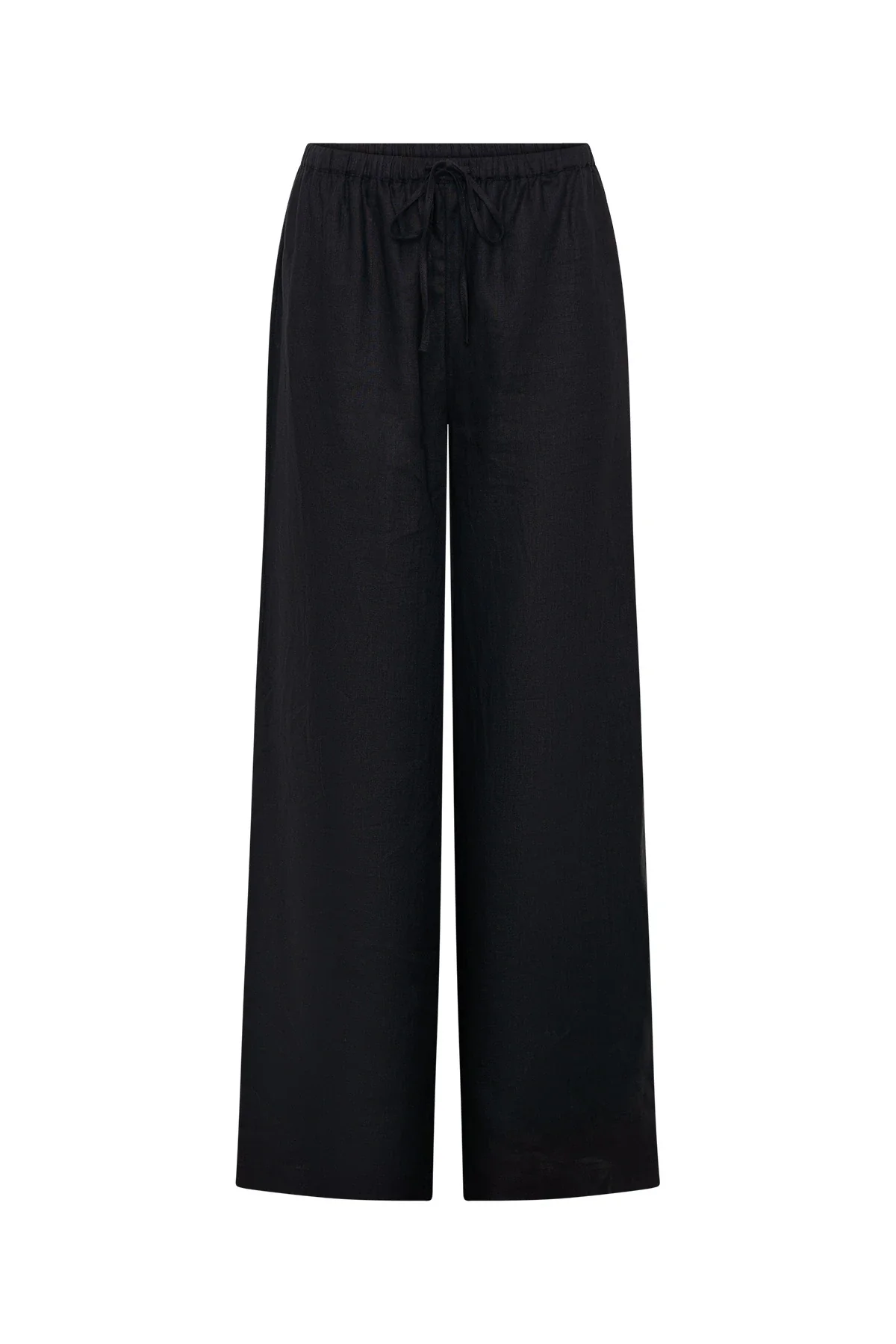 Luna Linen Pant Black - Image 3