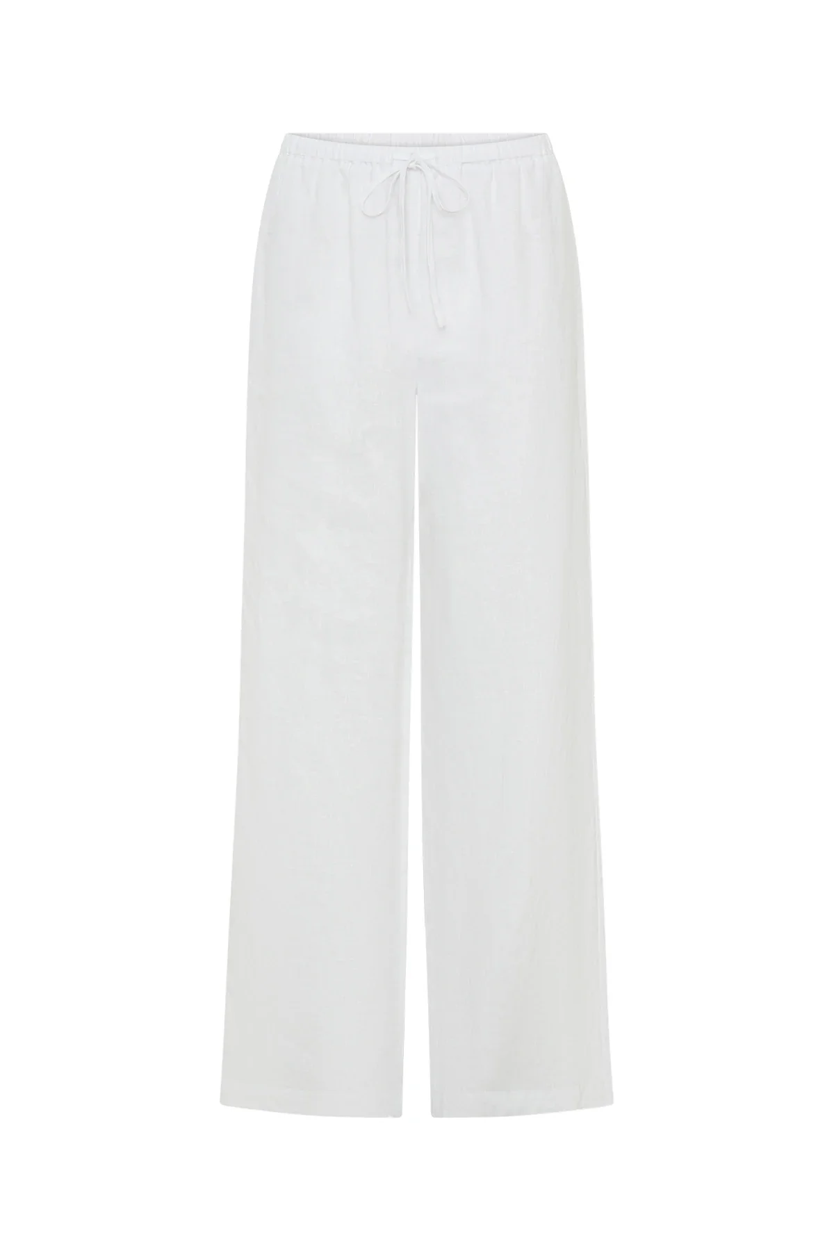 Luna Linen Pant White - Image 3