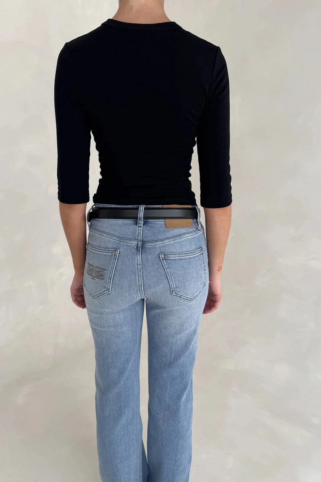 Renee Leather Belt Black - Image 5