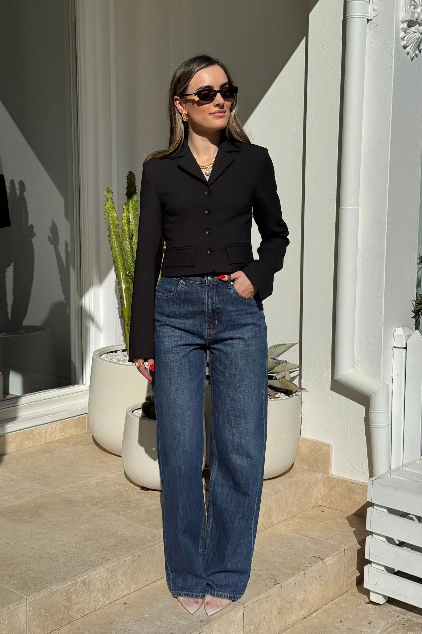 Sammy Blazer Top Black - Image 9