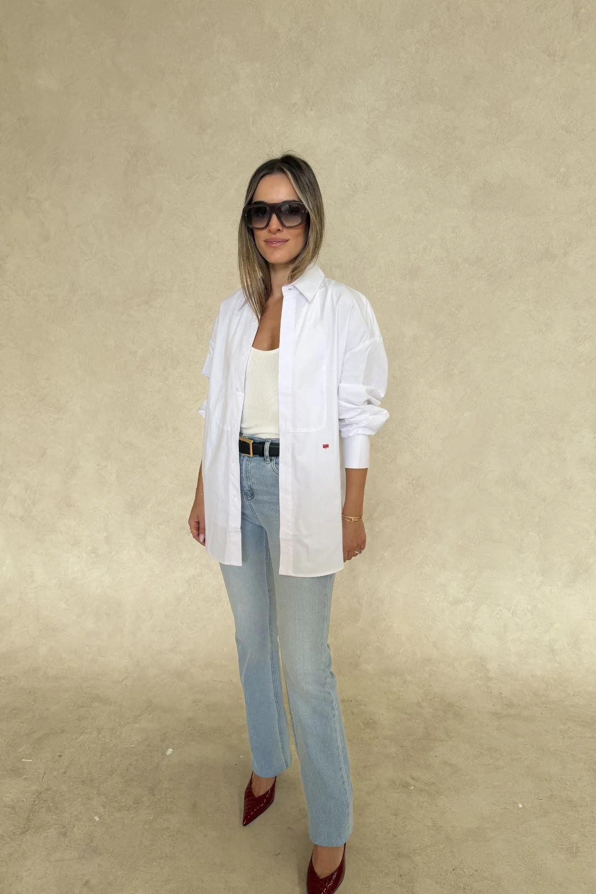 Sebastian Oversized Shirt White - Image 5