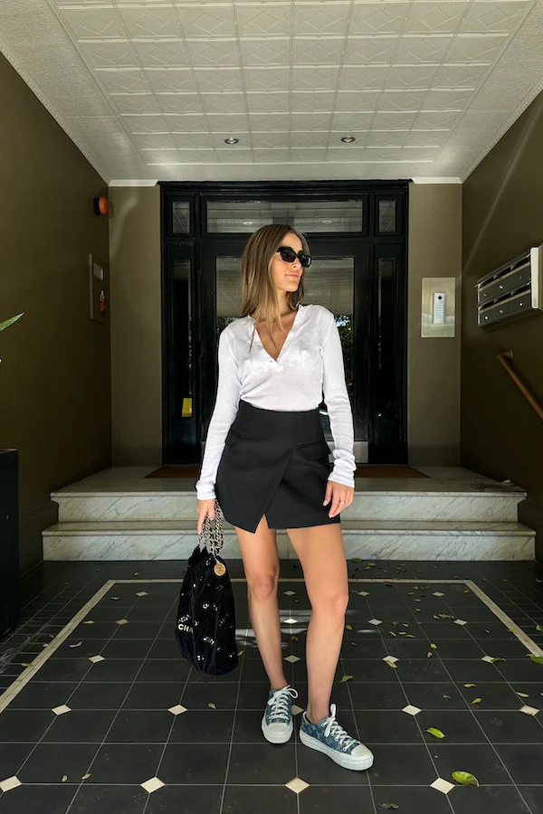 Sneaky Mini Skirt Black - Image 20