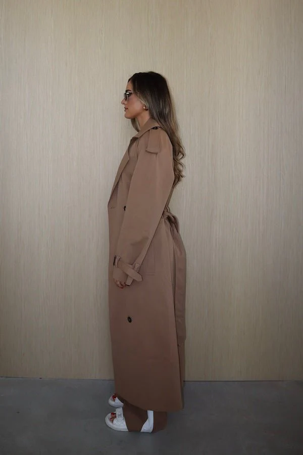 Trench Coat Tan - Image 7