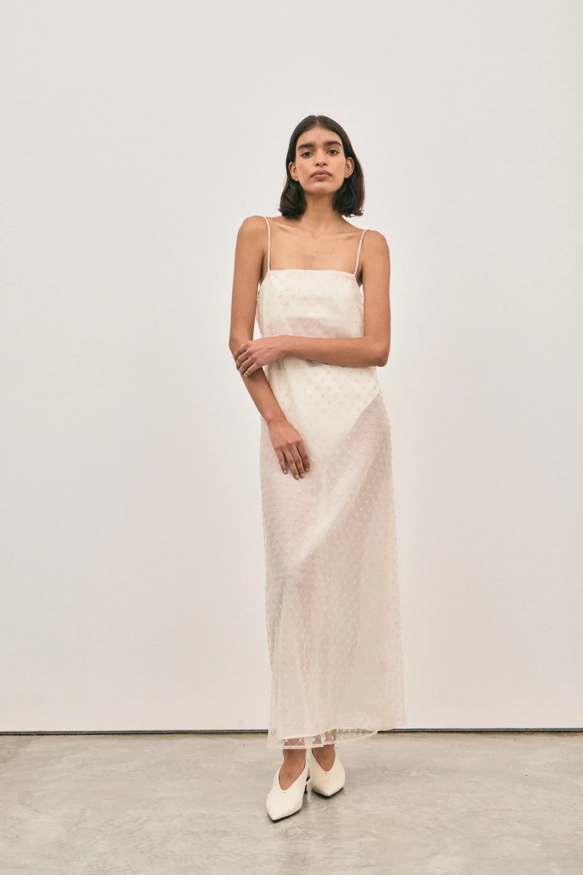 The Camilla Dress Beaded Ivory - Image 5