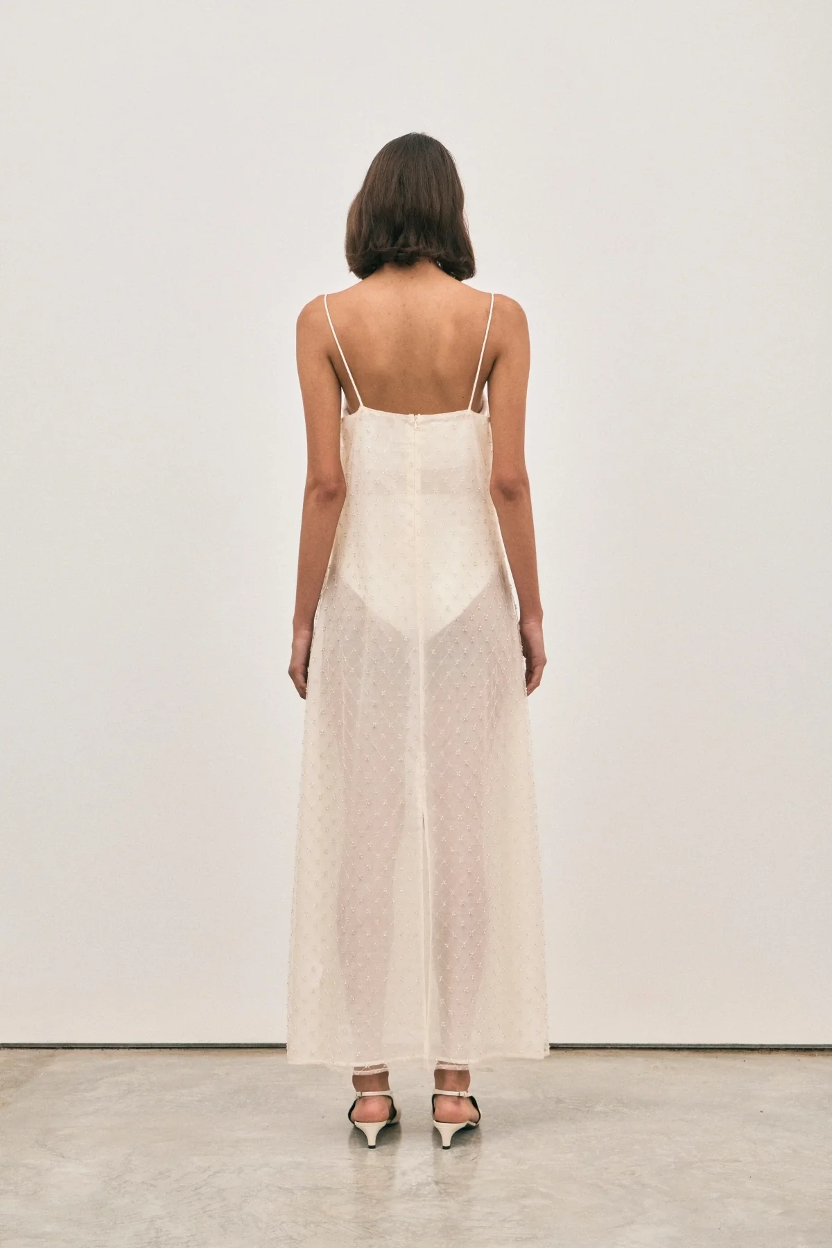 The Camilla Dress Beaded Ivory - Image 6