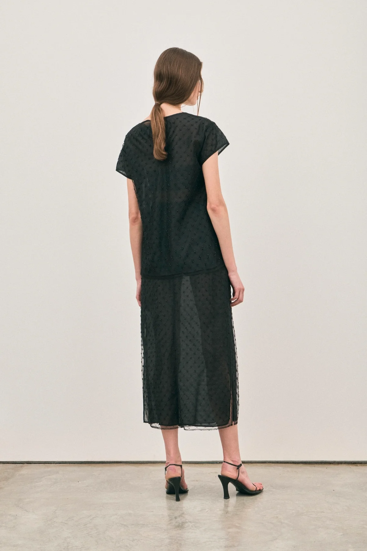 The Chelsea Beaded Top Noir - Image 3