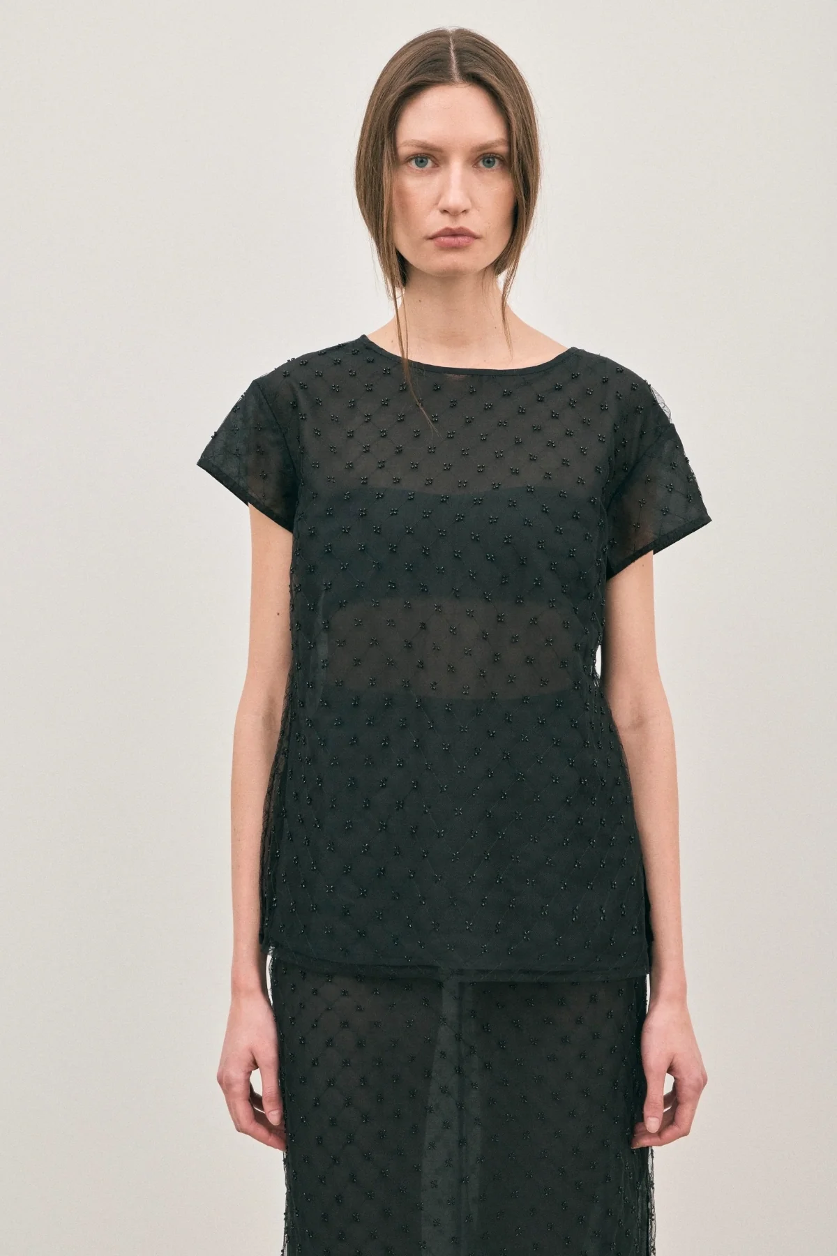 The Chelsea Beaded Top Noir - Image 4