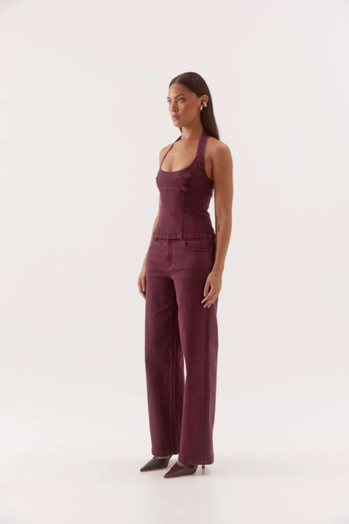 Blaine Denim Bodice Vino - Image 5