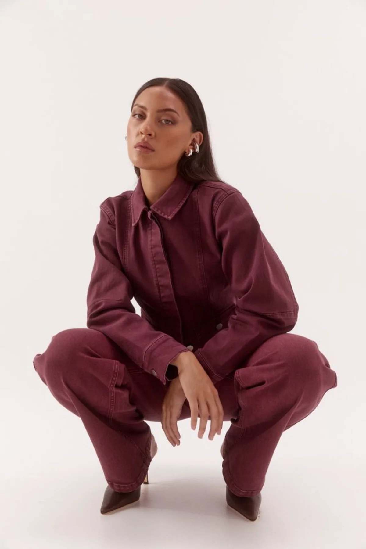 Blaine Denim Jacket Vino - Image 8
