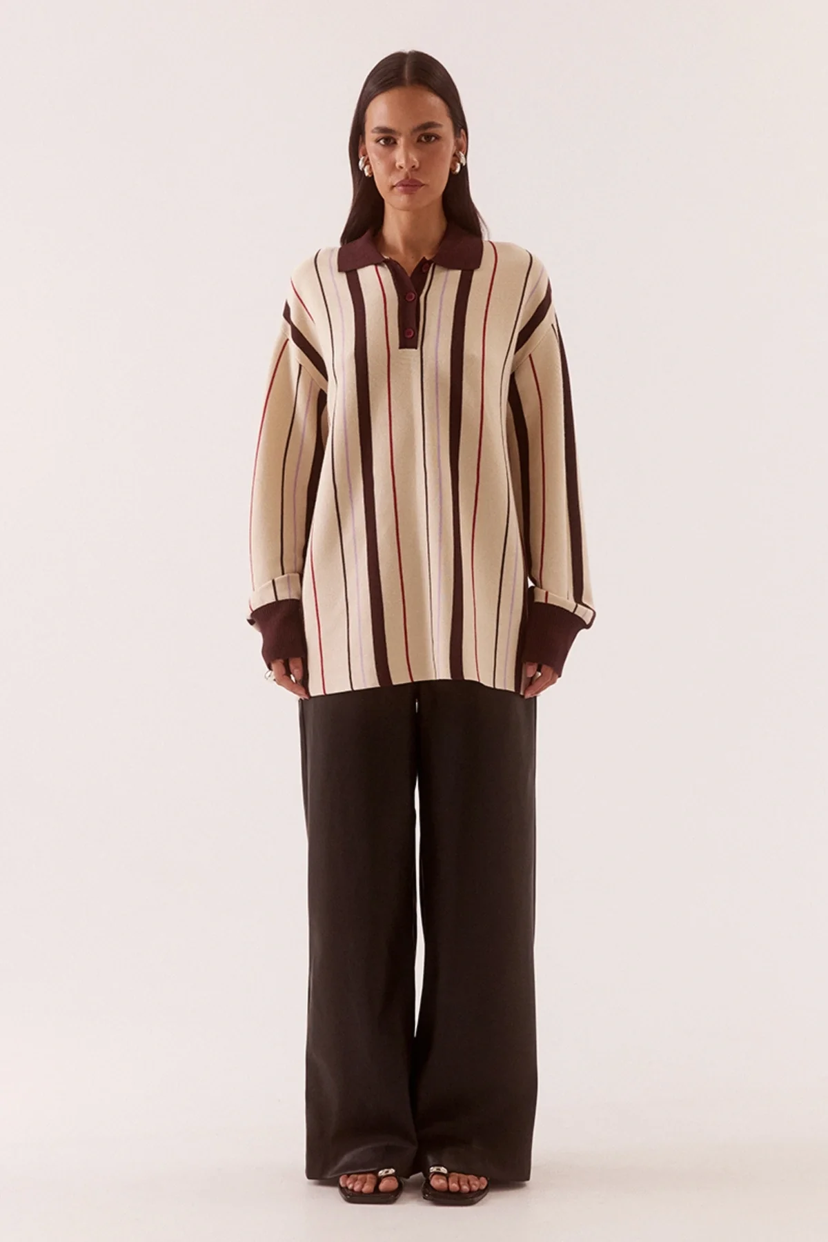 Mian Knit Choc/Cream - Image 4