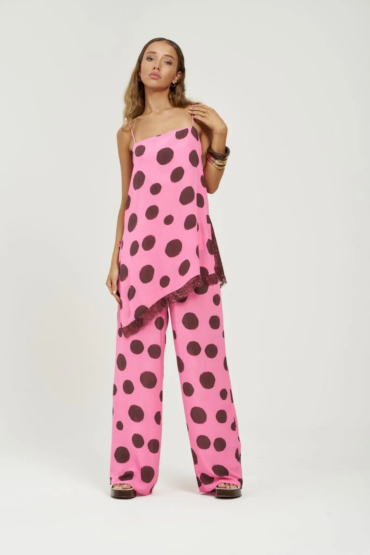 Asym Shirt Top Big Dotty - Image 3