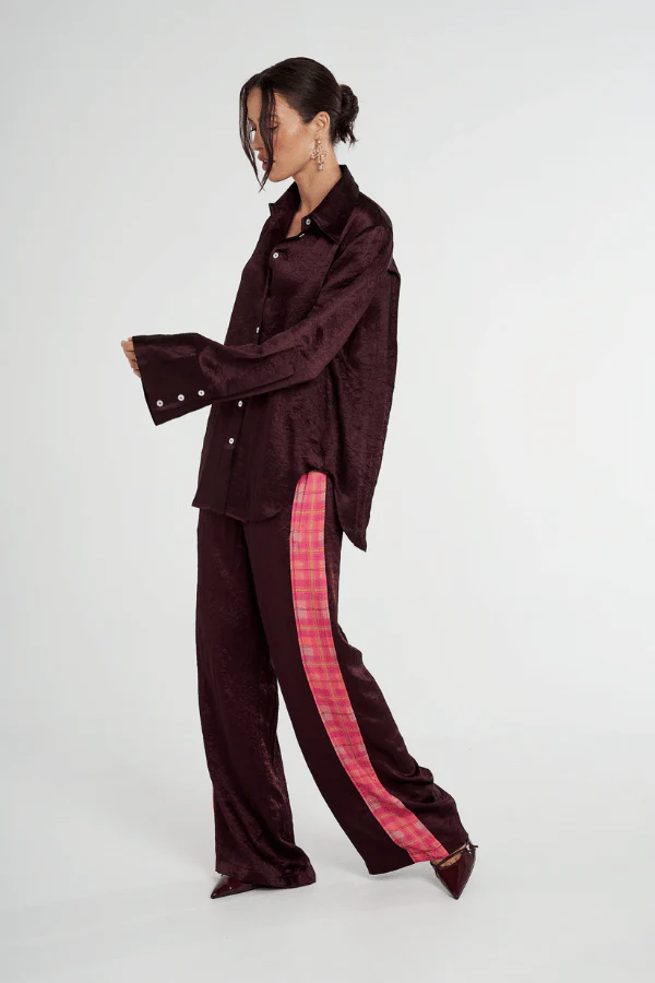 Cuff Shirt Plum - Image 4