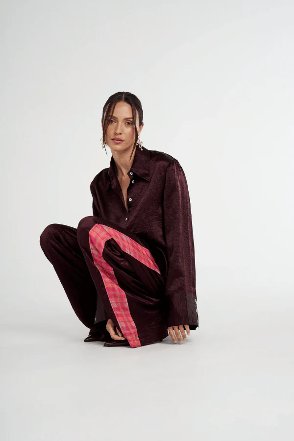 Cuff Shirt Plum - Image 5