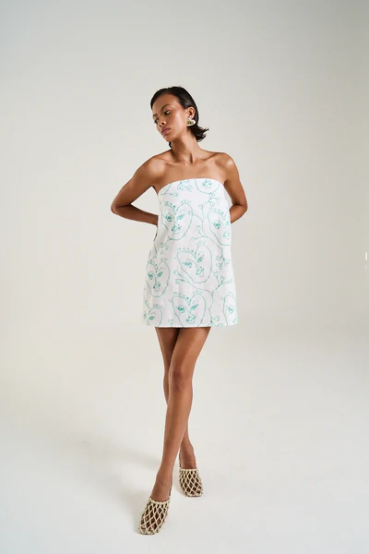 Strapless Mini Dress I Heart You - Image 4