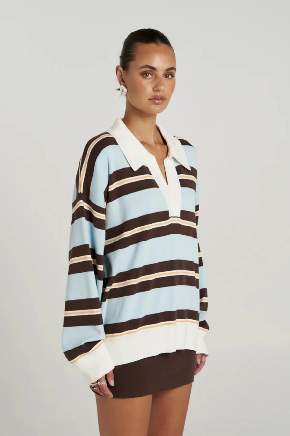 Stripe Long Sleeve Aperol Stripe - Image 2