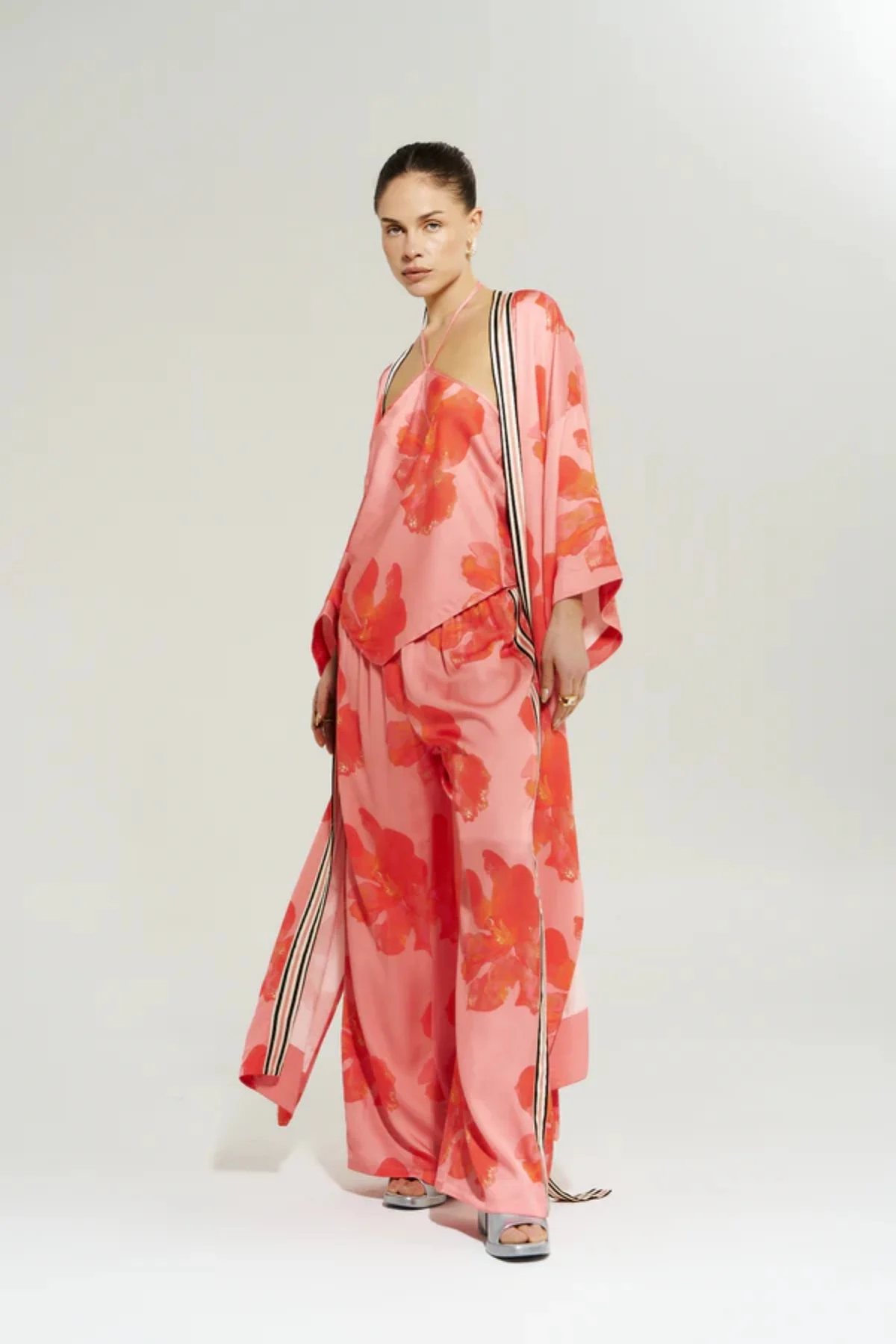 Wide Leg Pant Peach Petals - Image 5
