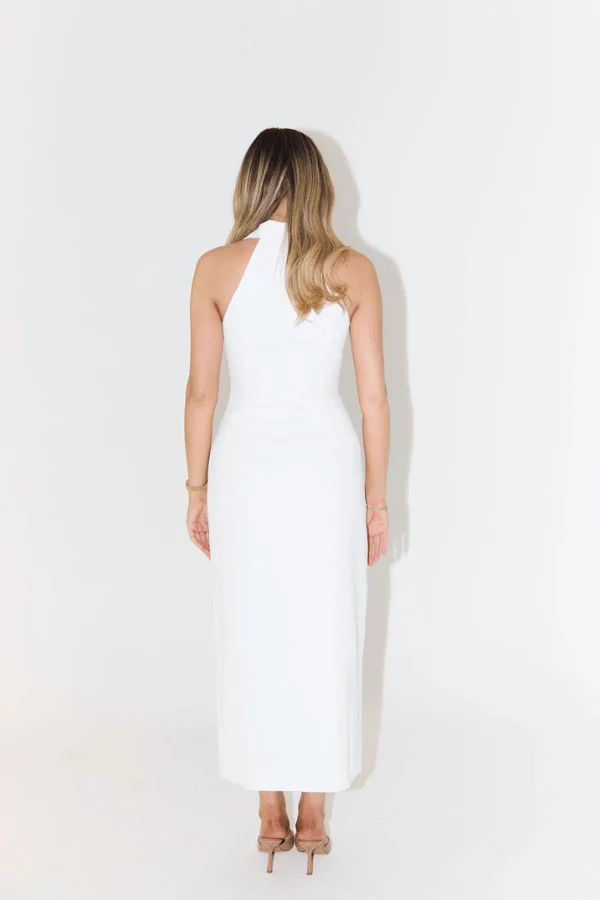 The Ultimate Muse Collar Maxi Dress White - Image 6