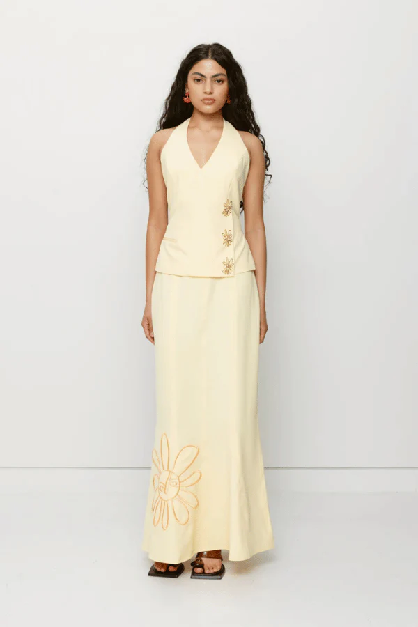 Inka Maxi Skirt Butter - Image 2