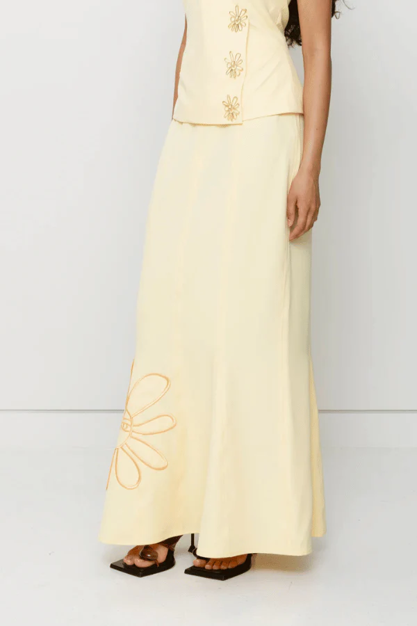 Inka Maxi Skirt Butter - Image 3