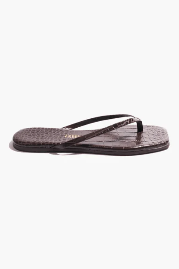 Square Toe Lily Carob Croc - Image 3