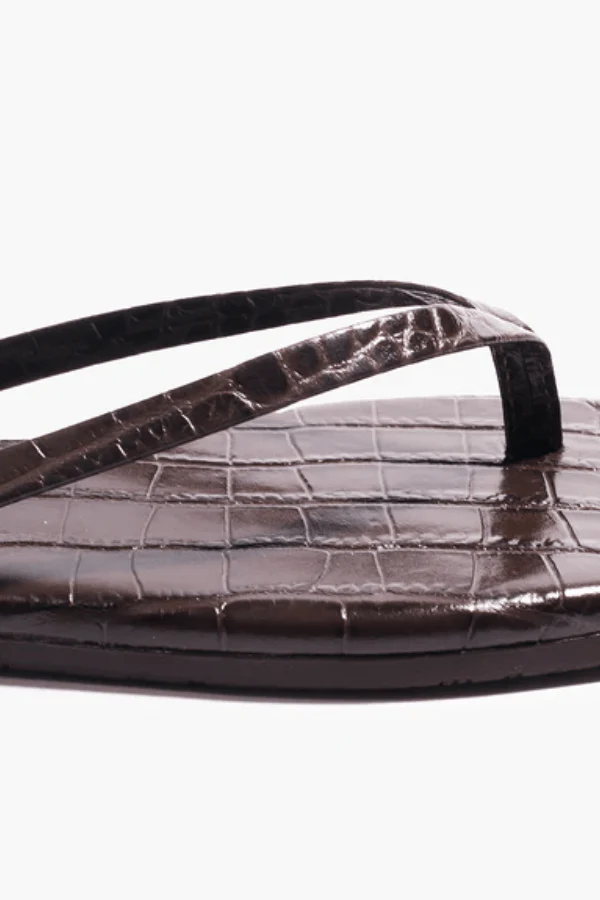 Square Toe Lily Carob Croc - Image 4