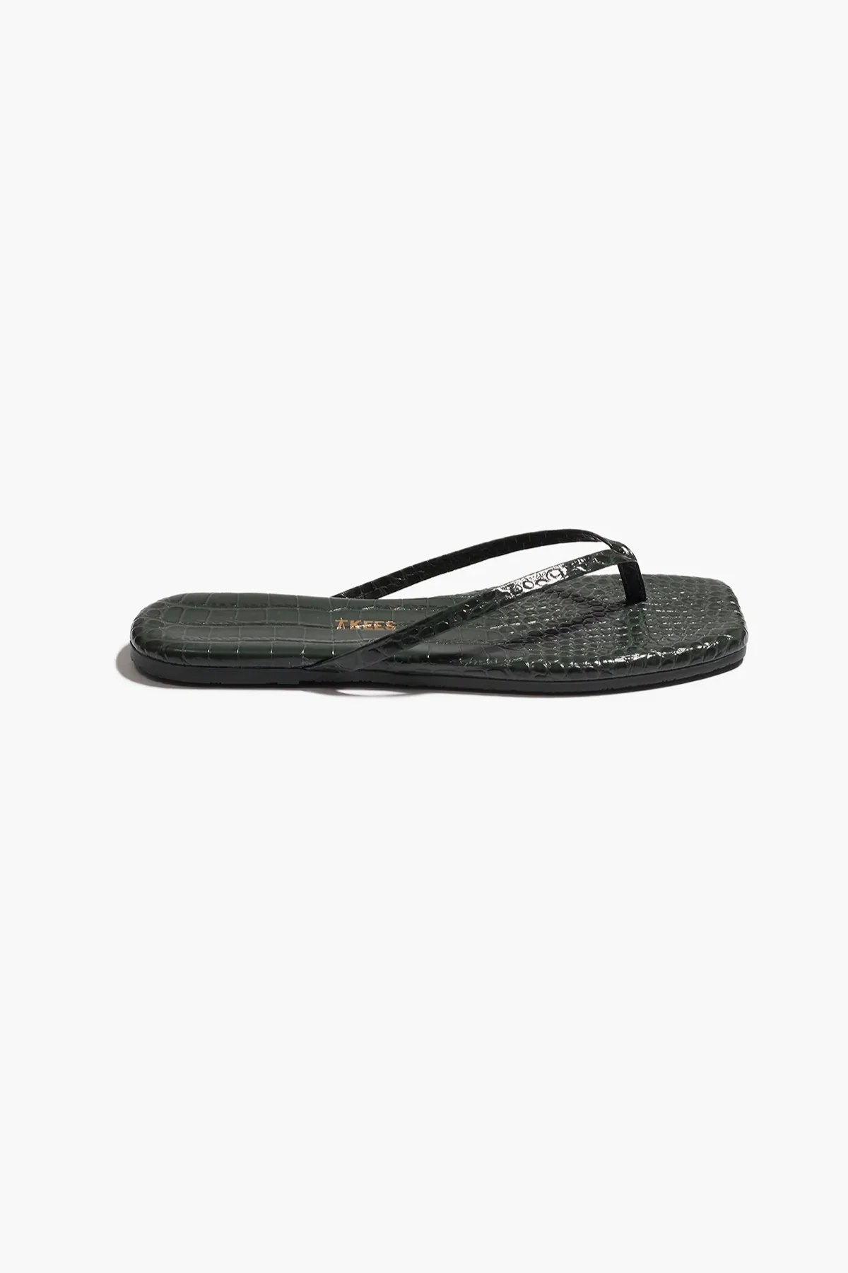 Square Toe Lily Croc Emerald - Image 3